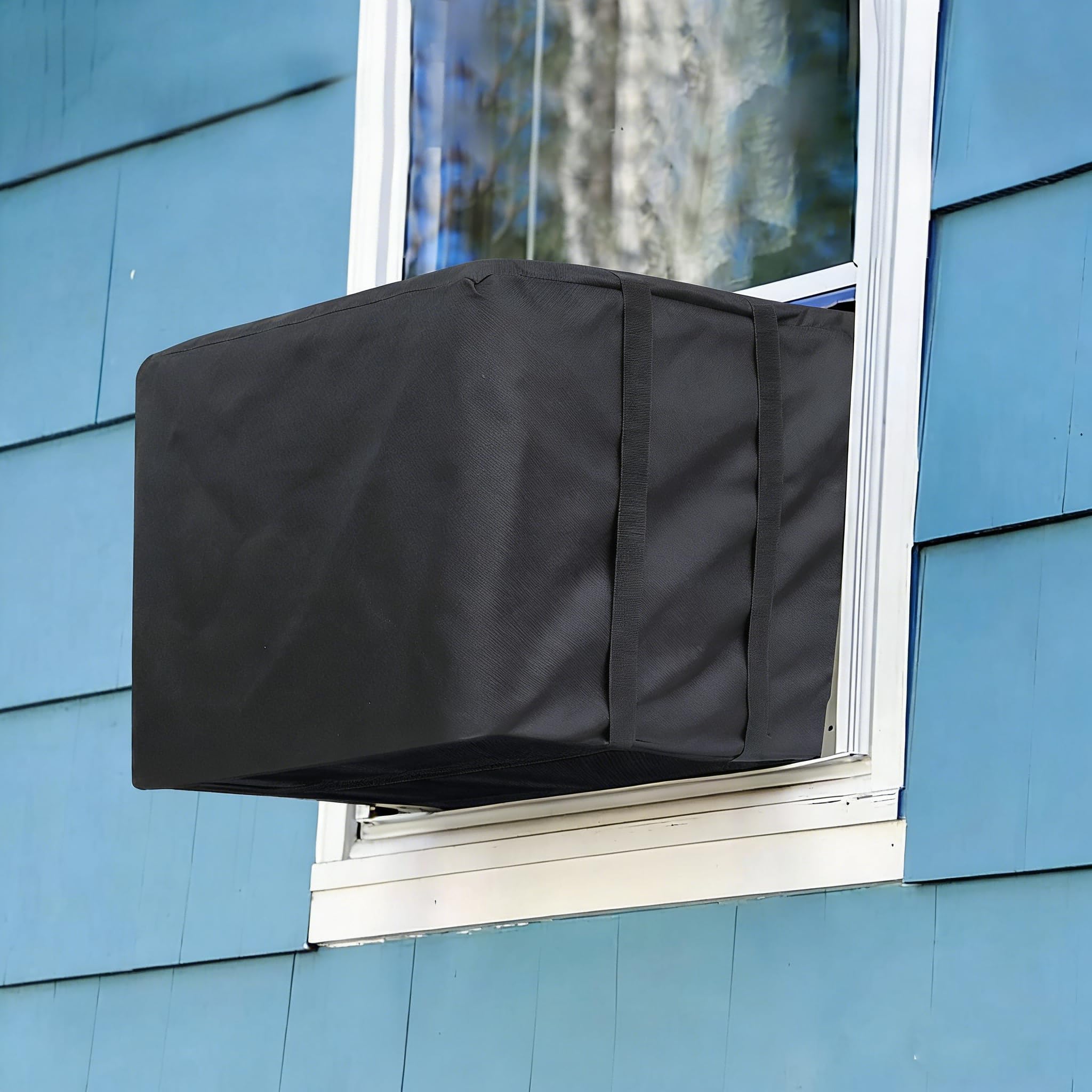 Demao Window AC Unit Cover,AC Covers for Outside Air Conditioner Covers for Window Units, 600D Oxford Waterproof Dustproof (27.6