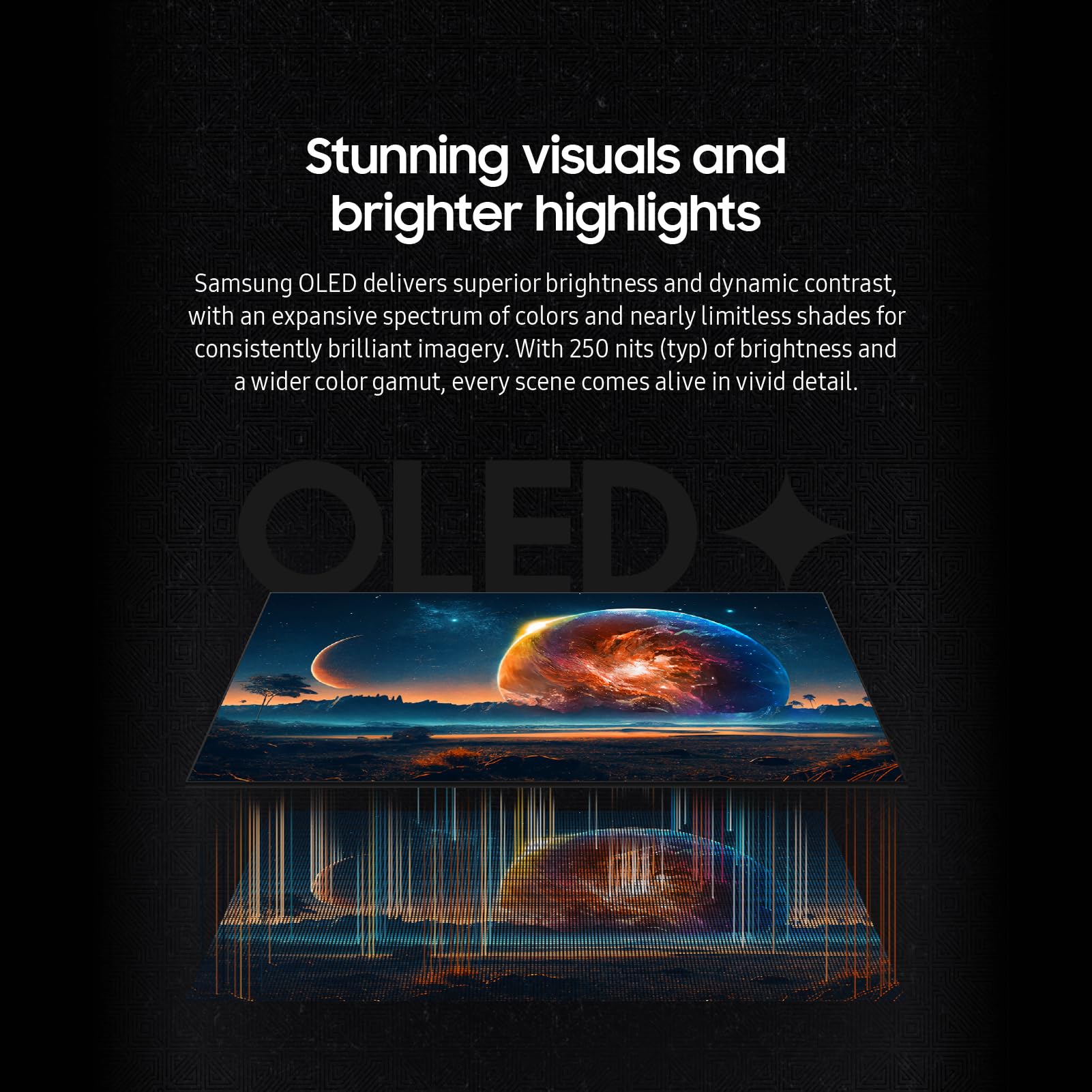 Samsung 27 Inch Odyssey G6 (G60Sd) Series Oled Gaming Monitor With Qhd 360Hz 0.03Ms, Anti Glare, Sleek Metal Design, Ls27Dg602Sn