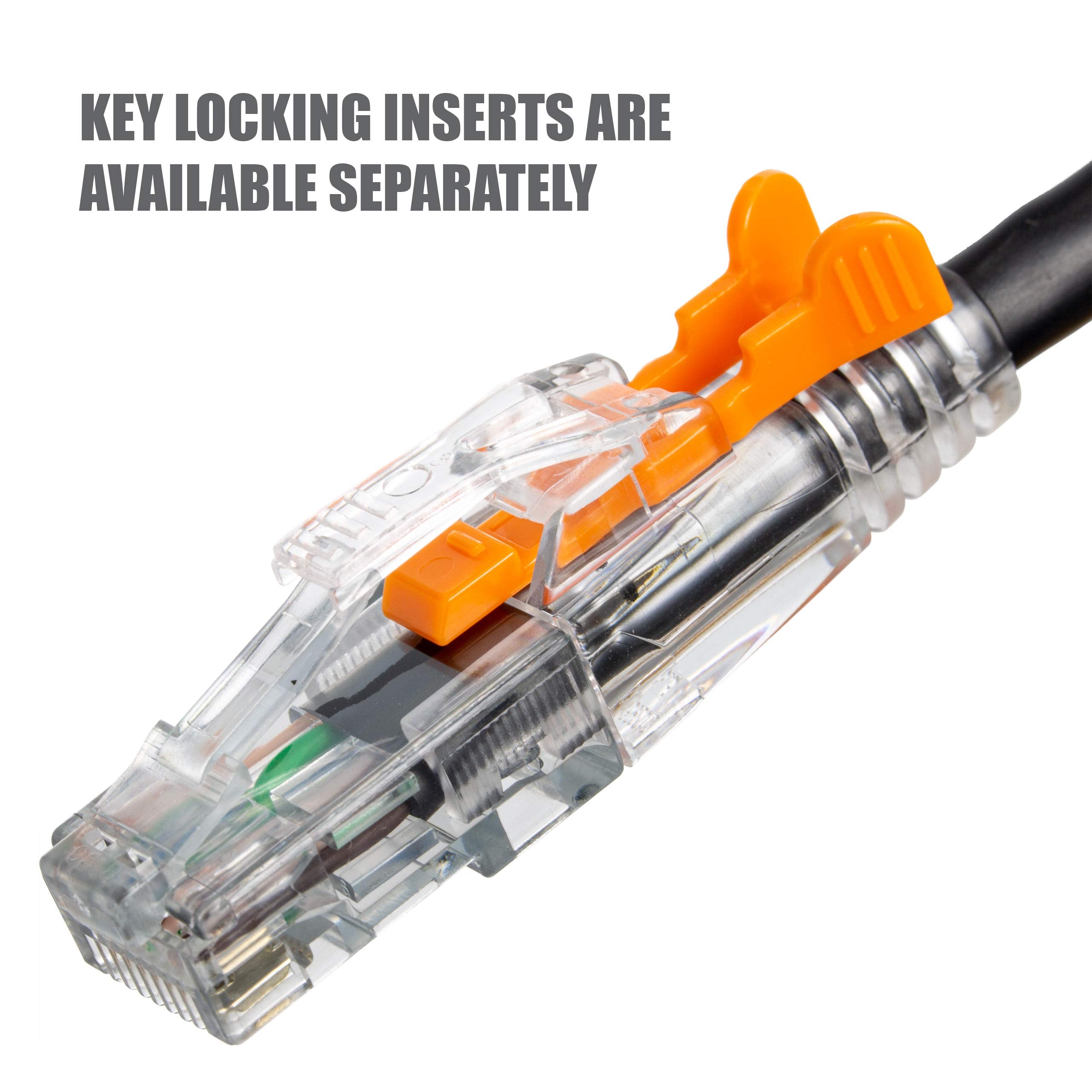 Ntw 10' Lockable Cat6 Patented Net Lock Rj45 Ethernet Network Patch Cable (Utp), Snagless, Light Gray (Nl U6K 010Lg)