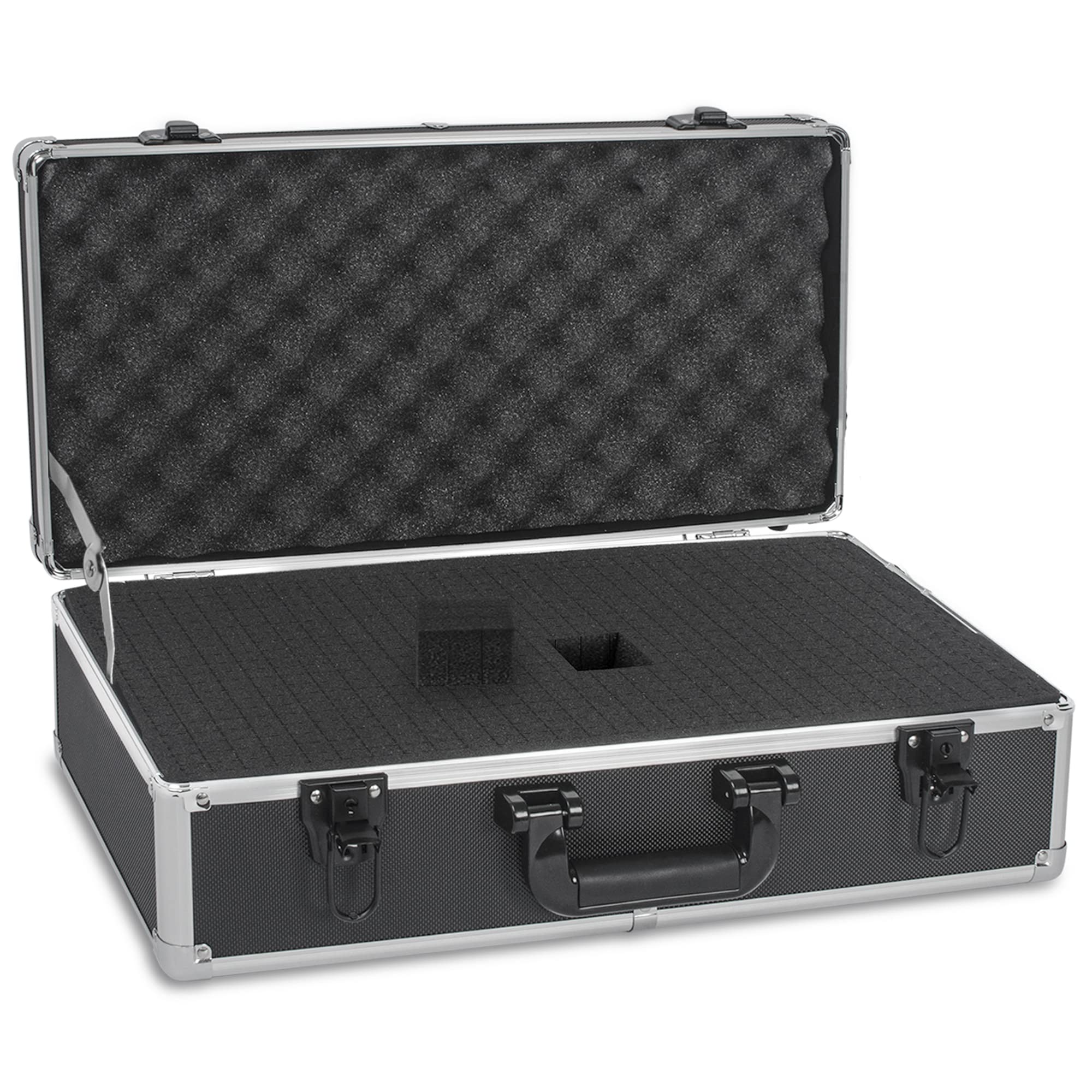 Ithwiu 20 Inch Hard Carrying Case Ideal For Wireless Mic System Storage & Camera Gear Transportation, Aluminum Alloy Sturdy Buil