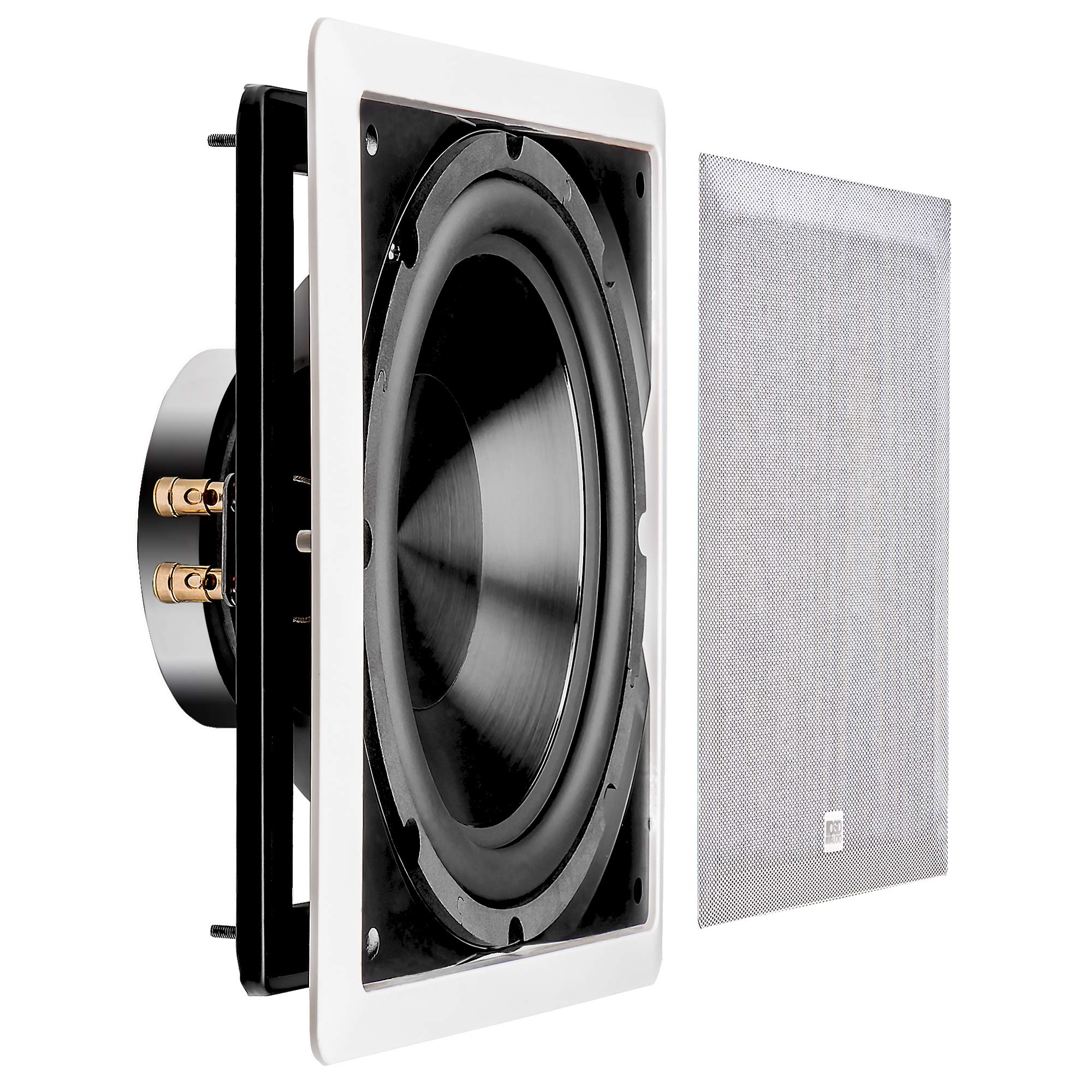 OSD 10' in Wall Subwoofer 200W Easy Install, Paintable Grill IWS10
