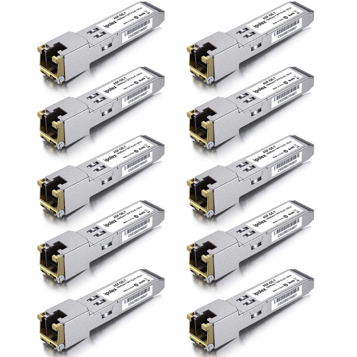 Gigabit Sfp To Rj45 Copper Sfp 1000Base T, 1.25G Copper Sfp T, Sfp To Ethernet Module, For Cisco Glc T/Sfp Ge T, Meraki Ma Sfp 1