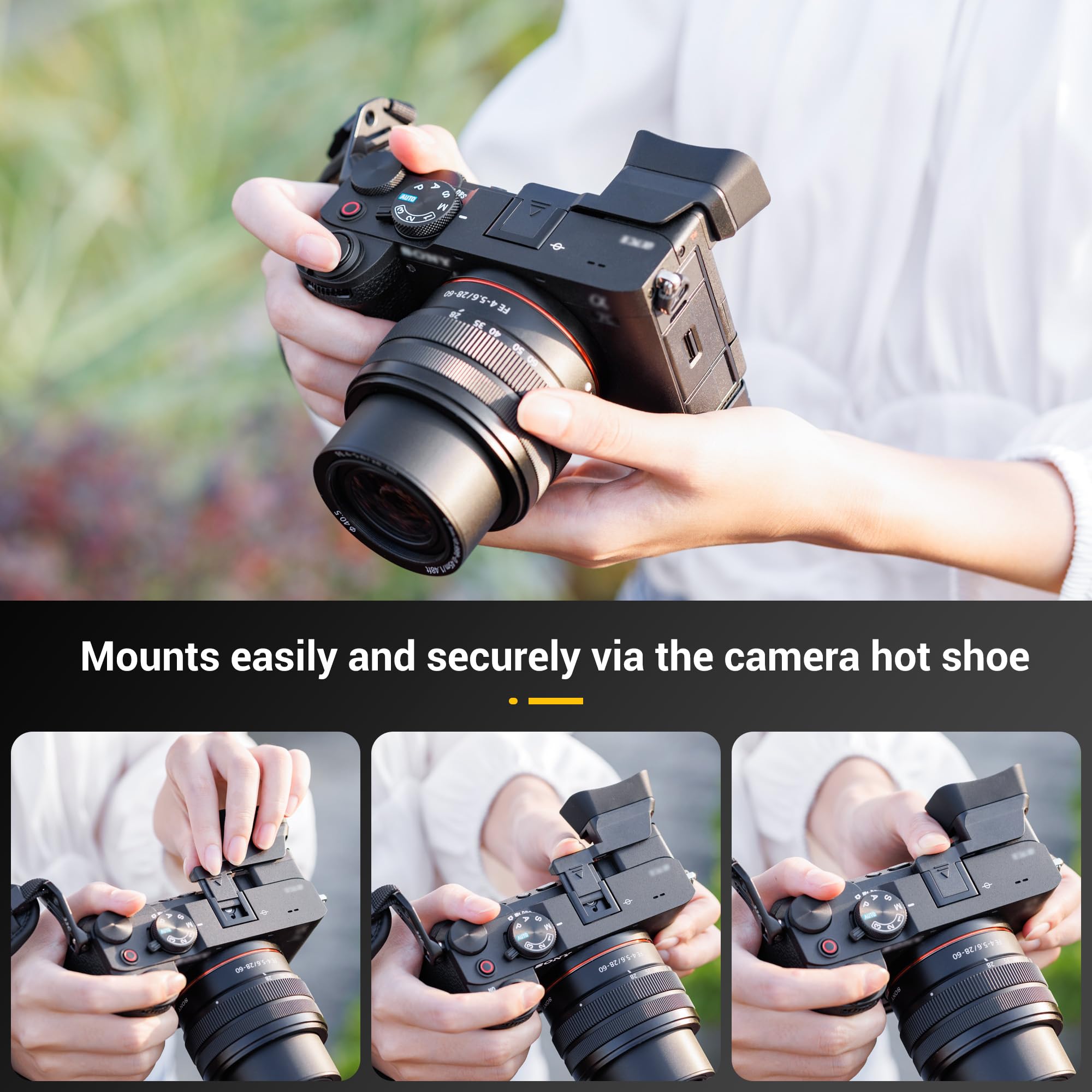 A7Cii A7Cr Eyecup Eyepiece, Soft Silicon Extended Camera Eye Cup Viewfinder Special Designed For Sony Alpha A7C Ii A7C R Full Fr