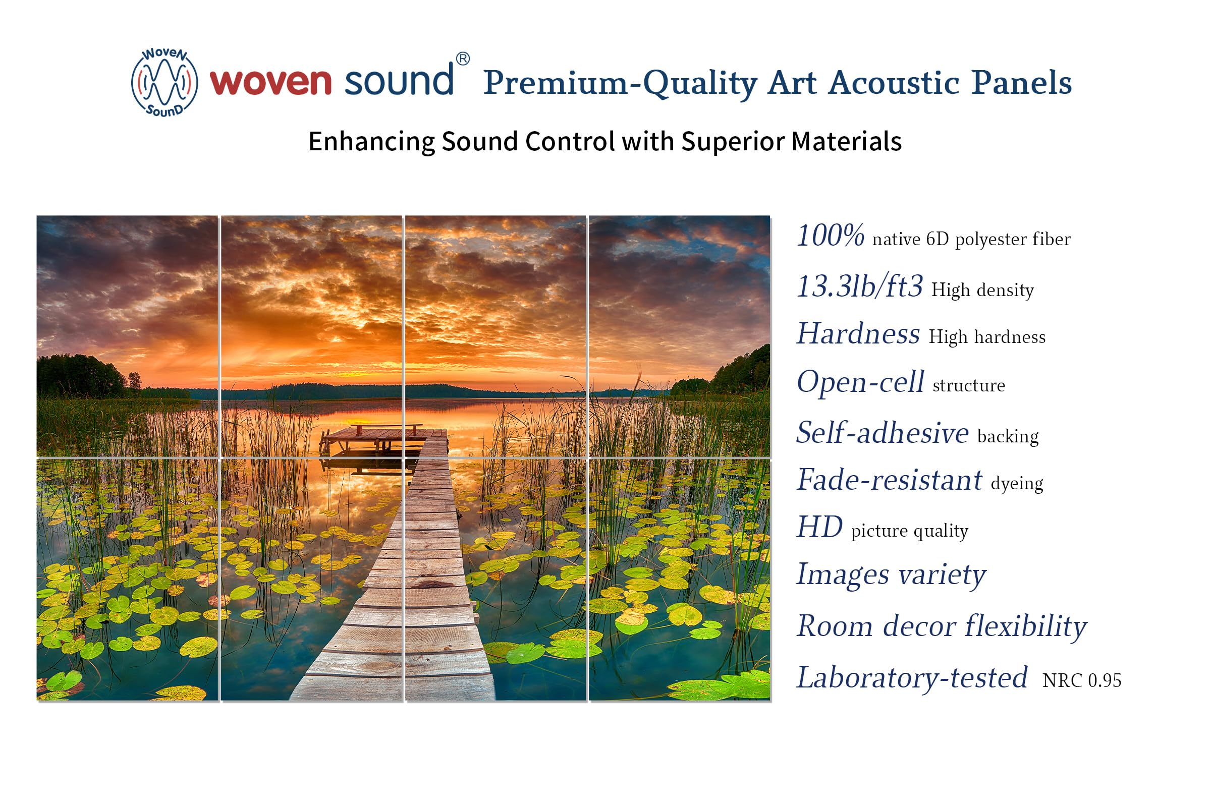 Woven Sound Art Acoustic Panels, Sound Absorbing, Wall Decoration, Suitable For Artistic Noise Reduction, Bedroom Studios & Home
