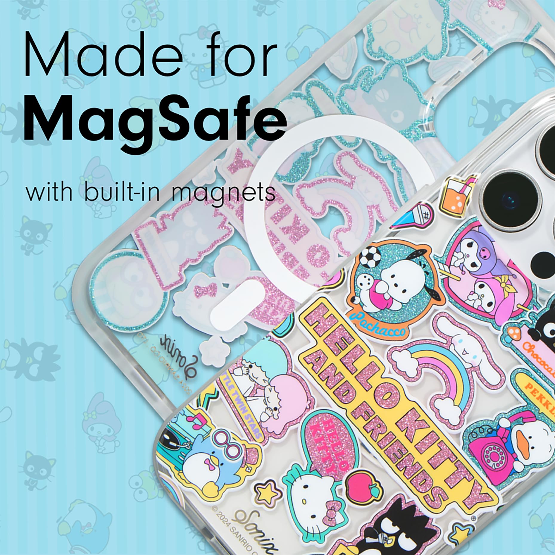 Sonix X Sanrio Case For Iphone 16 Pro Max | Compatible With Magsafe | 10Ft Drop Tested | Hello Kitty And Friends Stickers