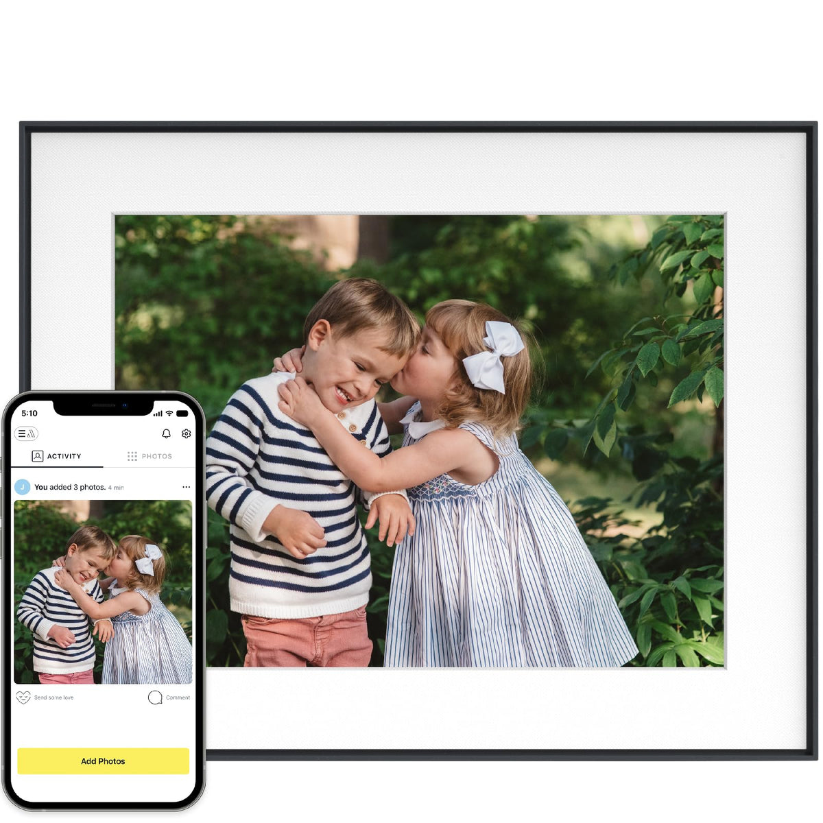 Aura Walden 15'' Wifi Digital Picture Frame | The Best Digital Frame For Gifting | Send Photos From Your Phone | Quick, Easy Set