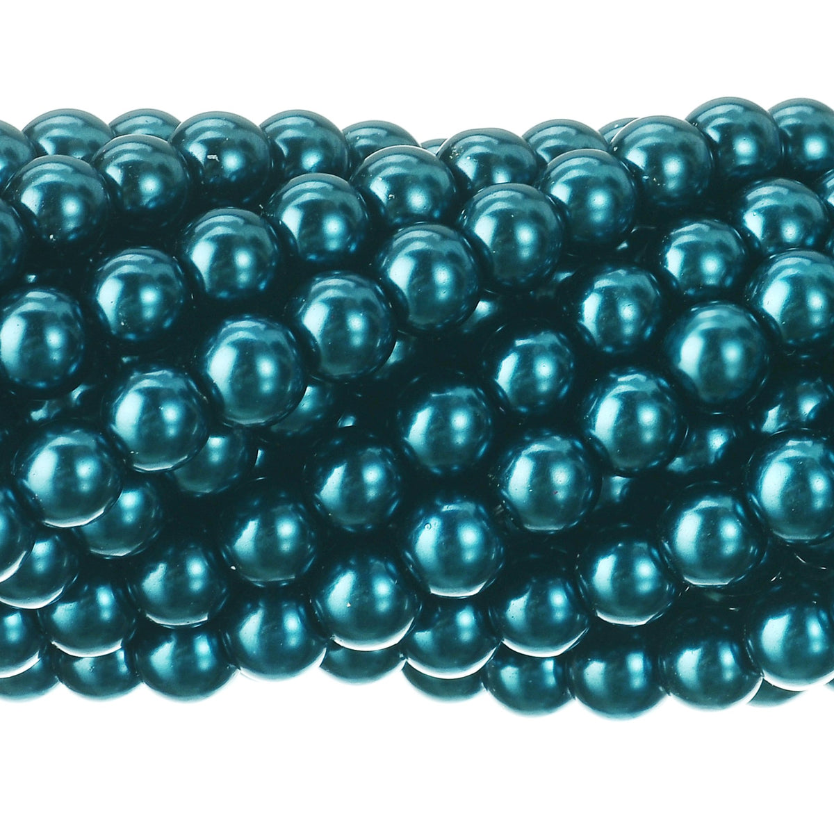 Rubyca 200Pcs Czech Tiny Satin Luster Glass Pearl Round Beads Beading Jewelry Making 4Mm Indicolite