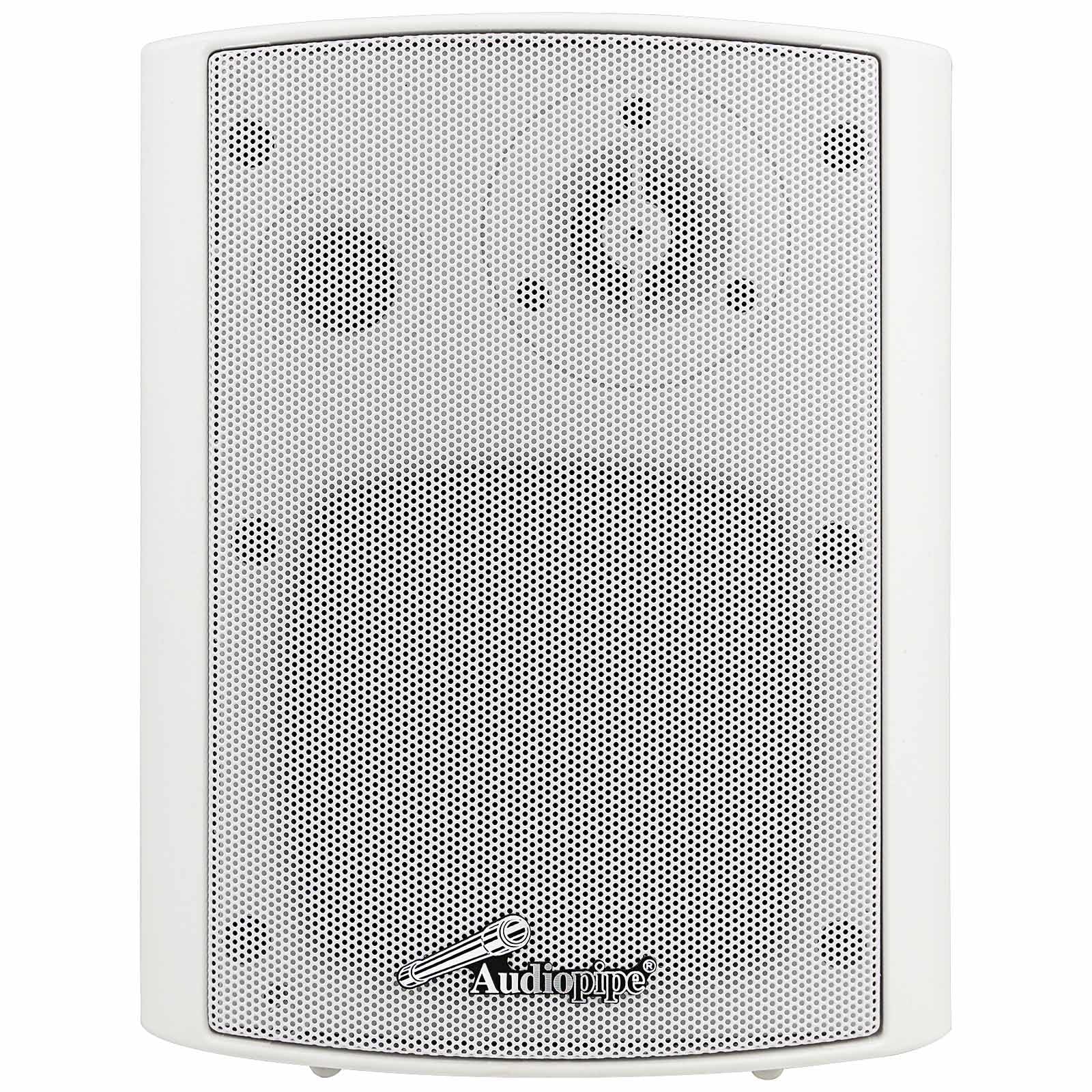 Audiopipe 4    2 Way Indoor/Outdoor Weatherproof Loudspeaker (Odp 423Wh), White, Monitor Speaker, 2 Way, 60 Watts, 8 Ohms, Long