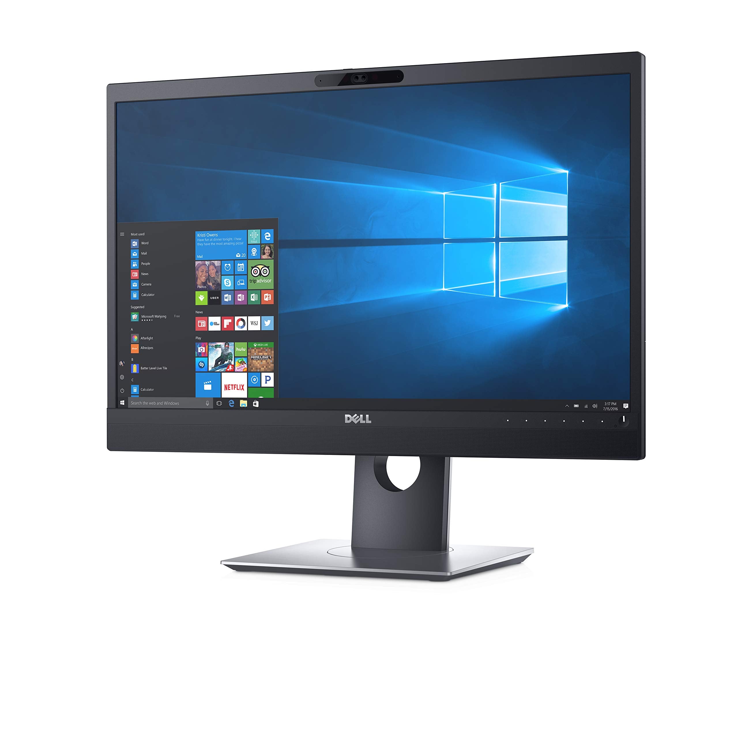 Dell P2418HZ 23.8' Monitor for Video Conference   1920X1080 LED LIT, Black