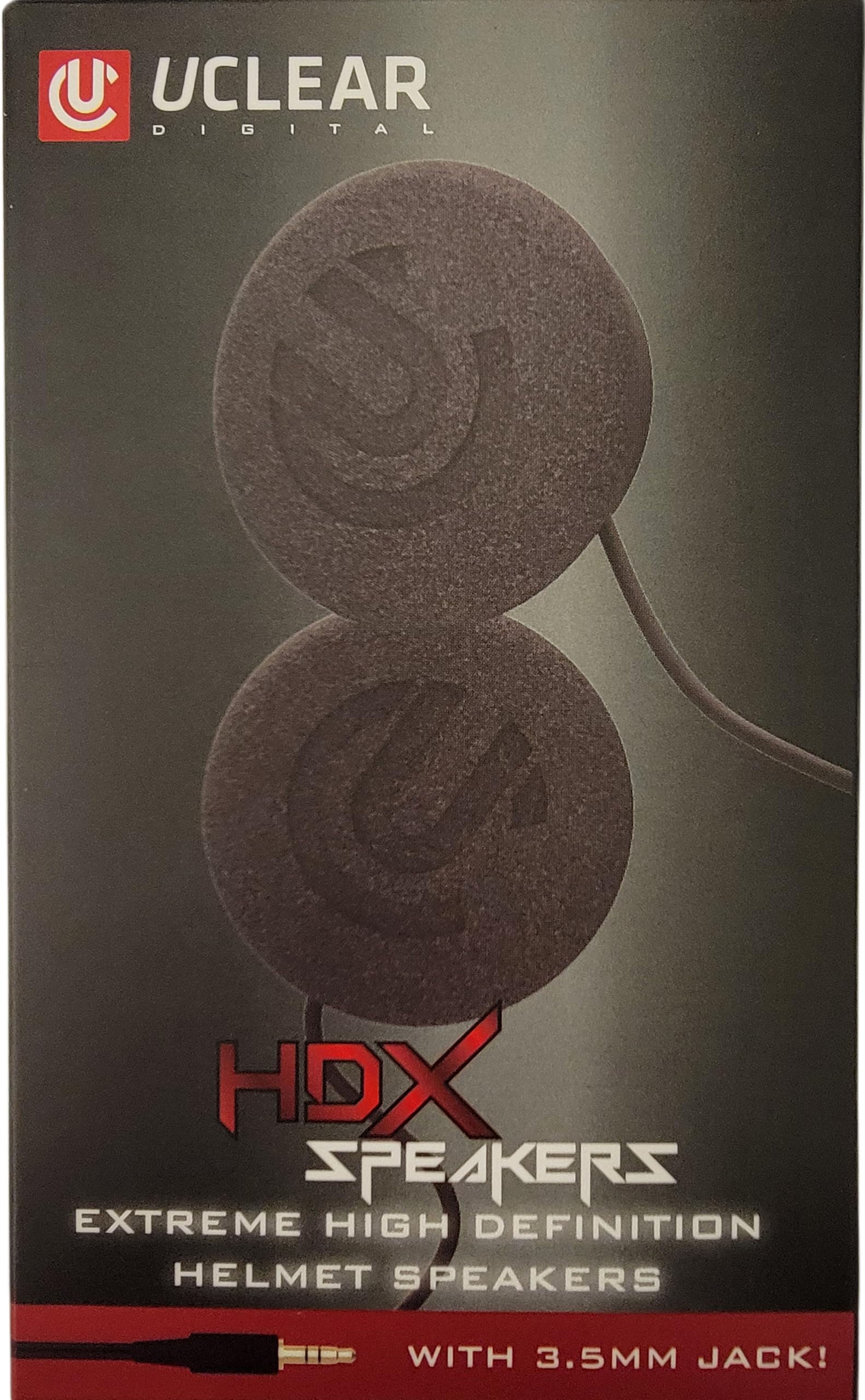 Uclear Digital Hdx 47Mm Diameter Helmet Speaker Set 3.5Mm Jack