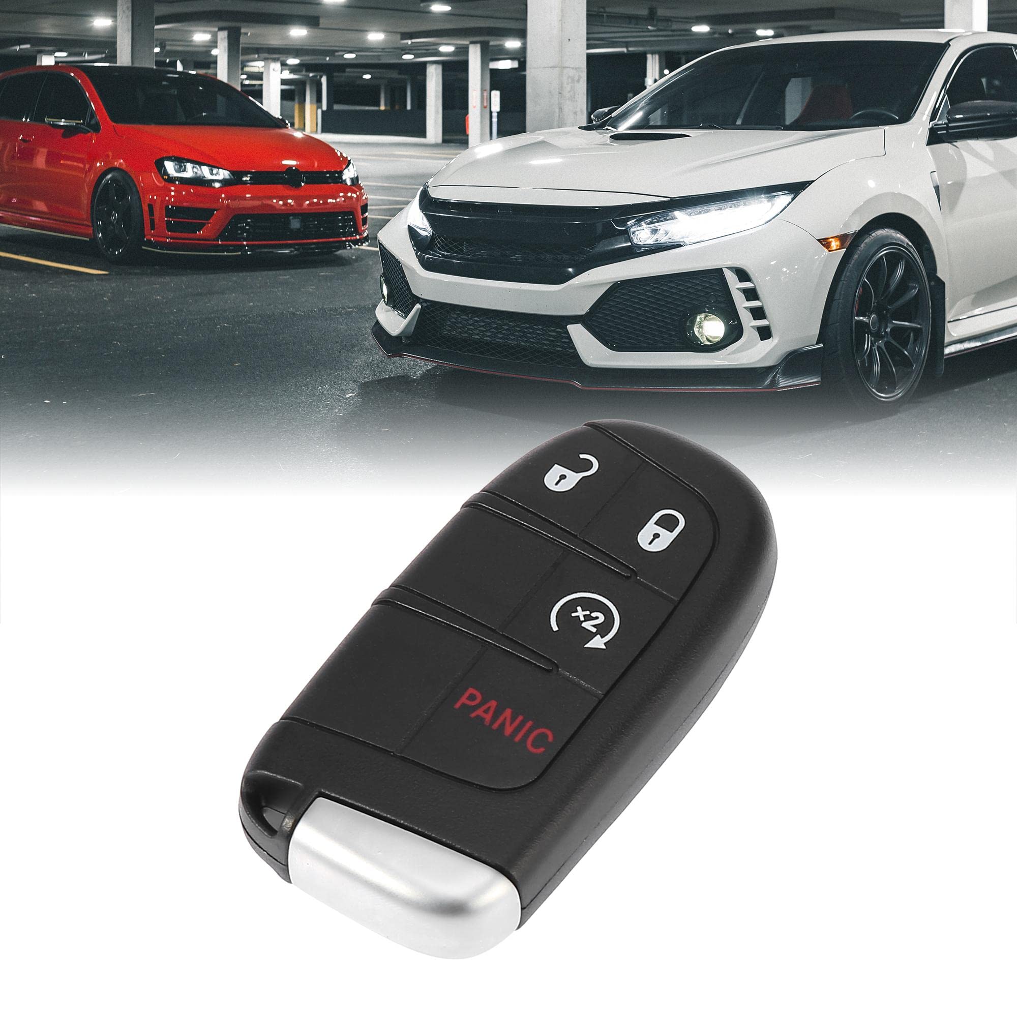 X Autohaux Keyless Entry Remote Car Key Fob 433Mhz 4 Button M3N-40821302 For Dodge Journey 2011-2020