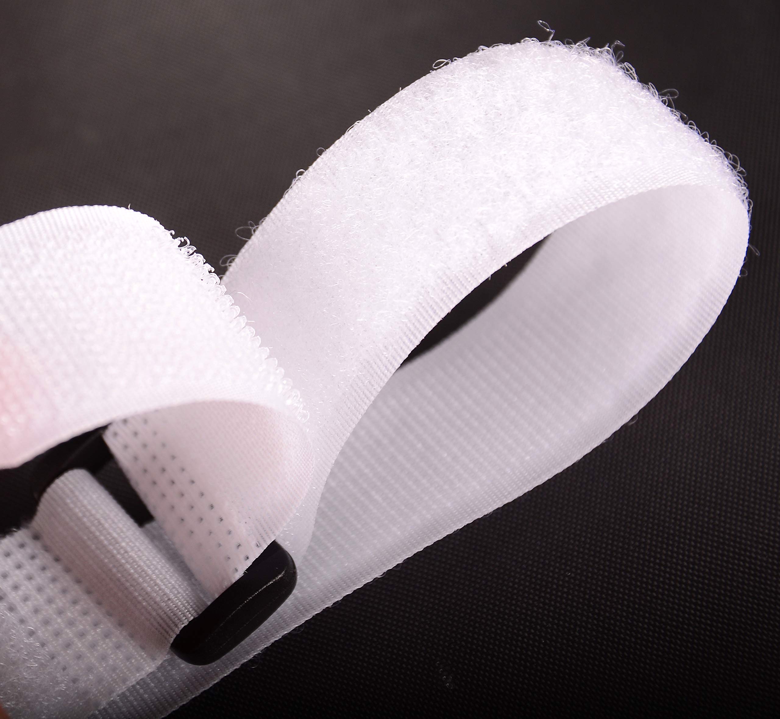 4 Pcs Varylala Versatile Hook And Loop Cable Ties Straps Tie Downs Fastening Securing Straps (40''X1.5'', White)