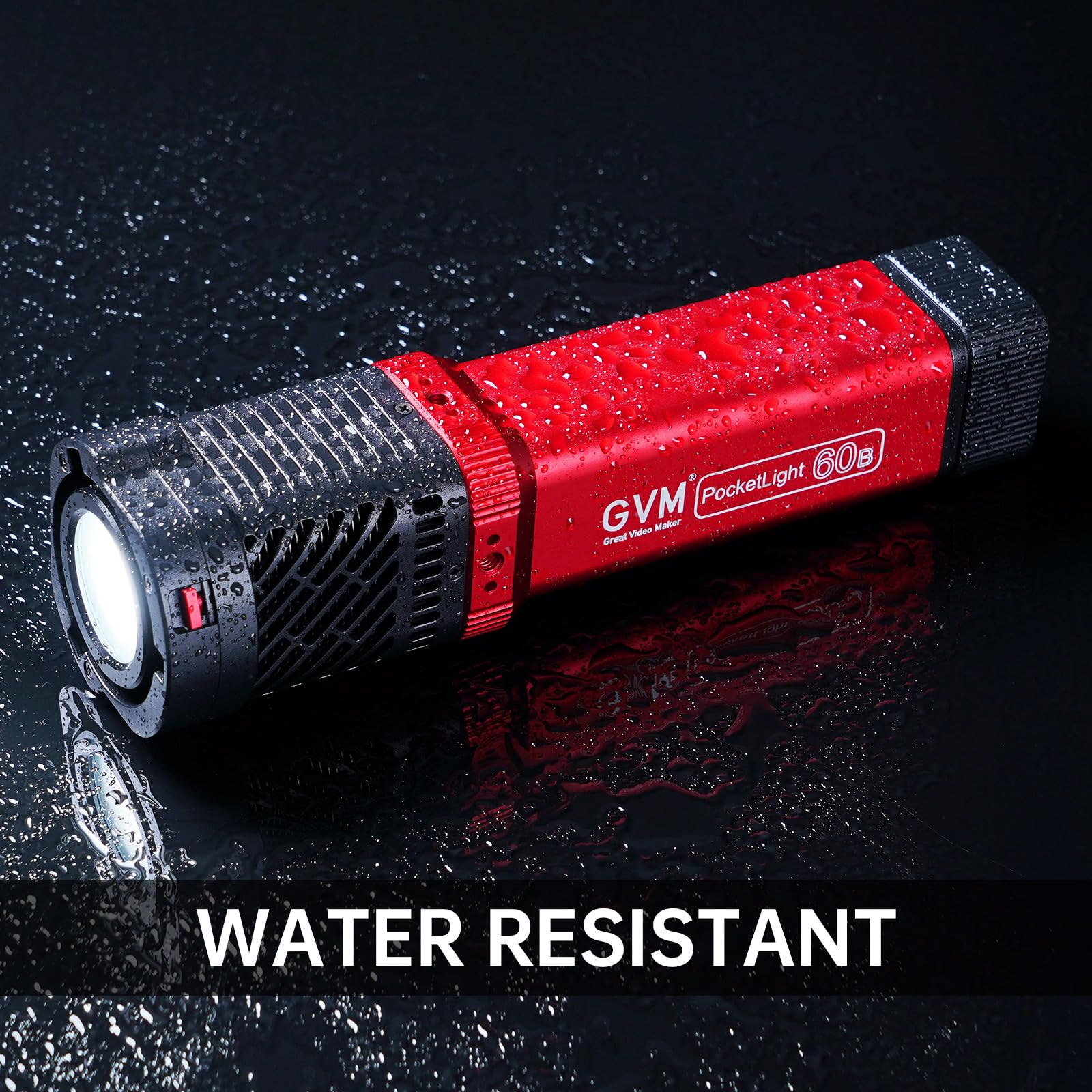 Gvm Pd60B 60W Studio Lights For Cob Photography Lighting, Portable Led Video Light For Photographers In The Shape Of Handheld Fl