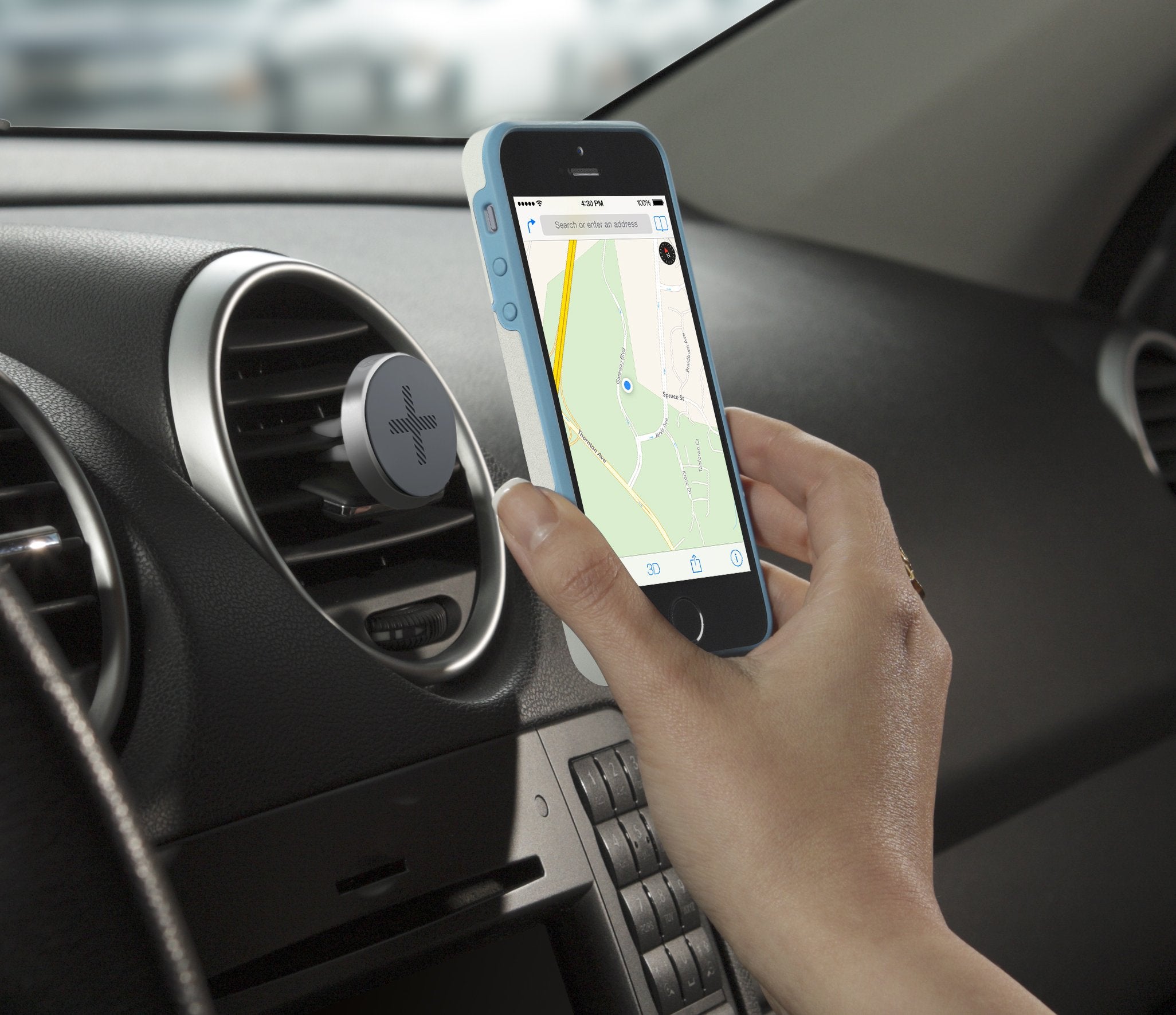 Logitech +Trip One Touch Smartphone Airvent Magnetic Car Mount