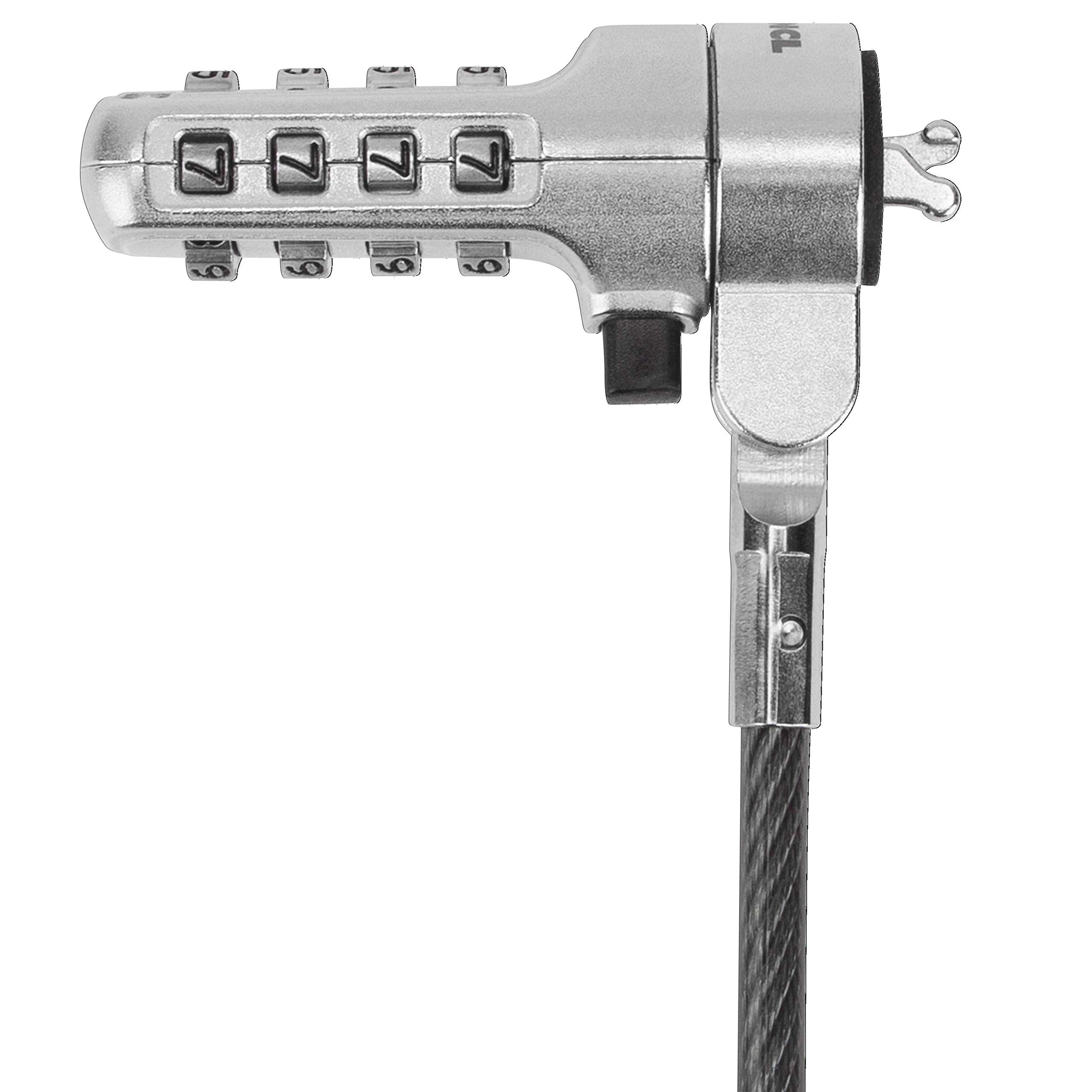 Targus Defcon Trapezoid Serialized Combo Cable Lock For Laptop Computer And Desktop Security - 1 Pack (Asp66Glx-S)