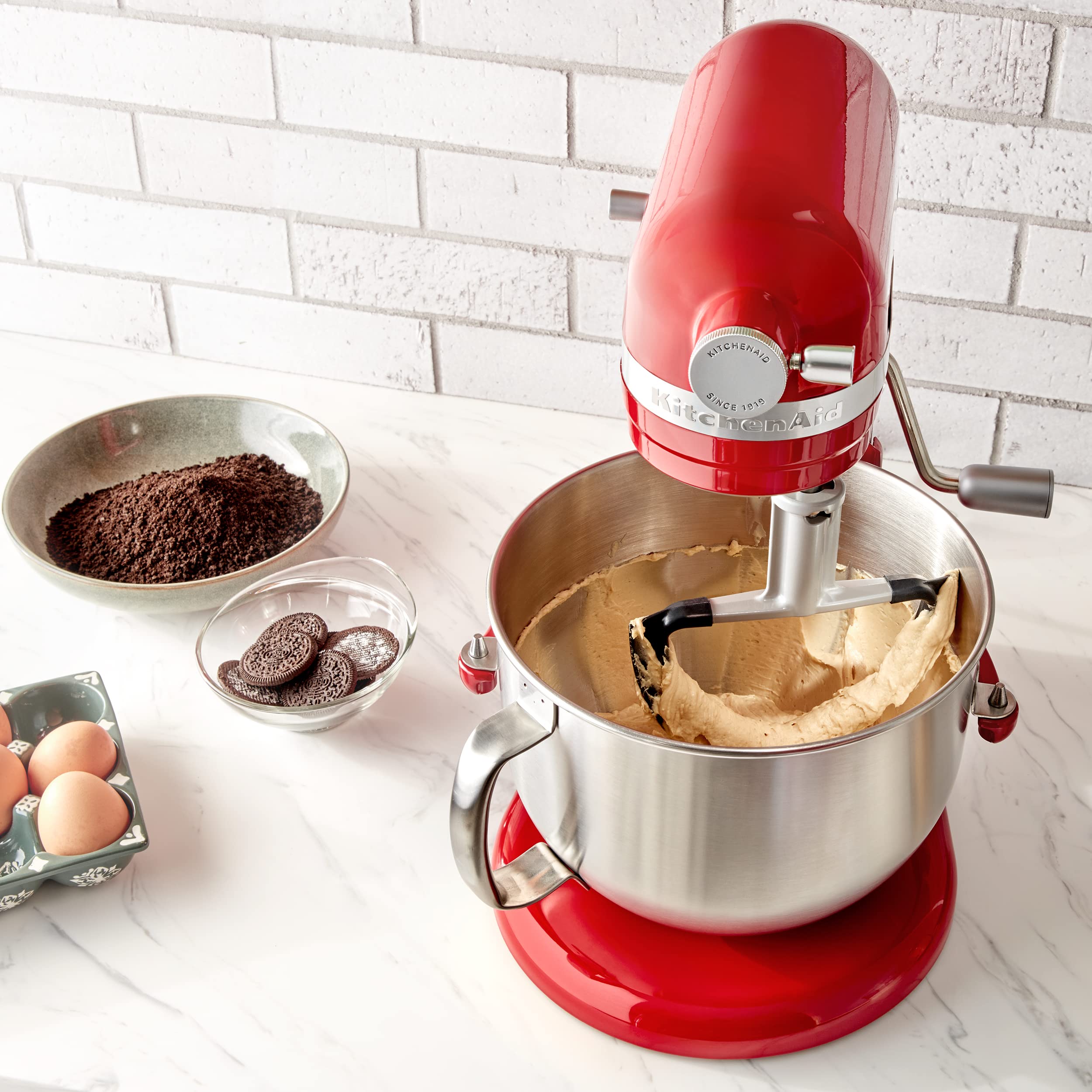 Kitchenaid Kdf7B Double Flex Edge Beater For Select Bowl Lift Stand Mixers, Silver