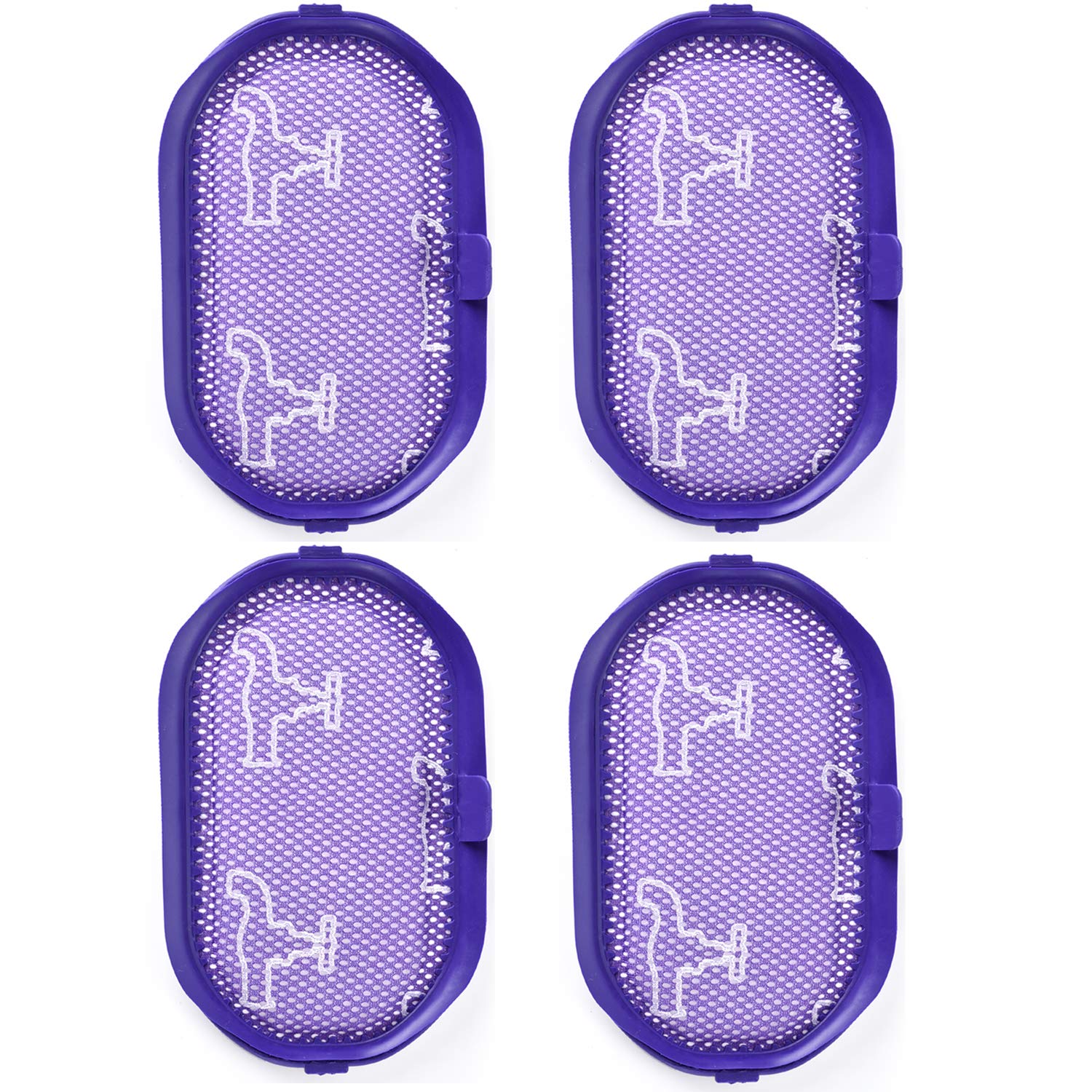 Anewise 4Pk Filter For Dyson Dc30, Dc31, Dc34, Dc35, Dc44 Digital Slim, Dc56, Washable Pre Filter Work With Dyson Vacuum Cleaner