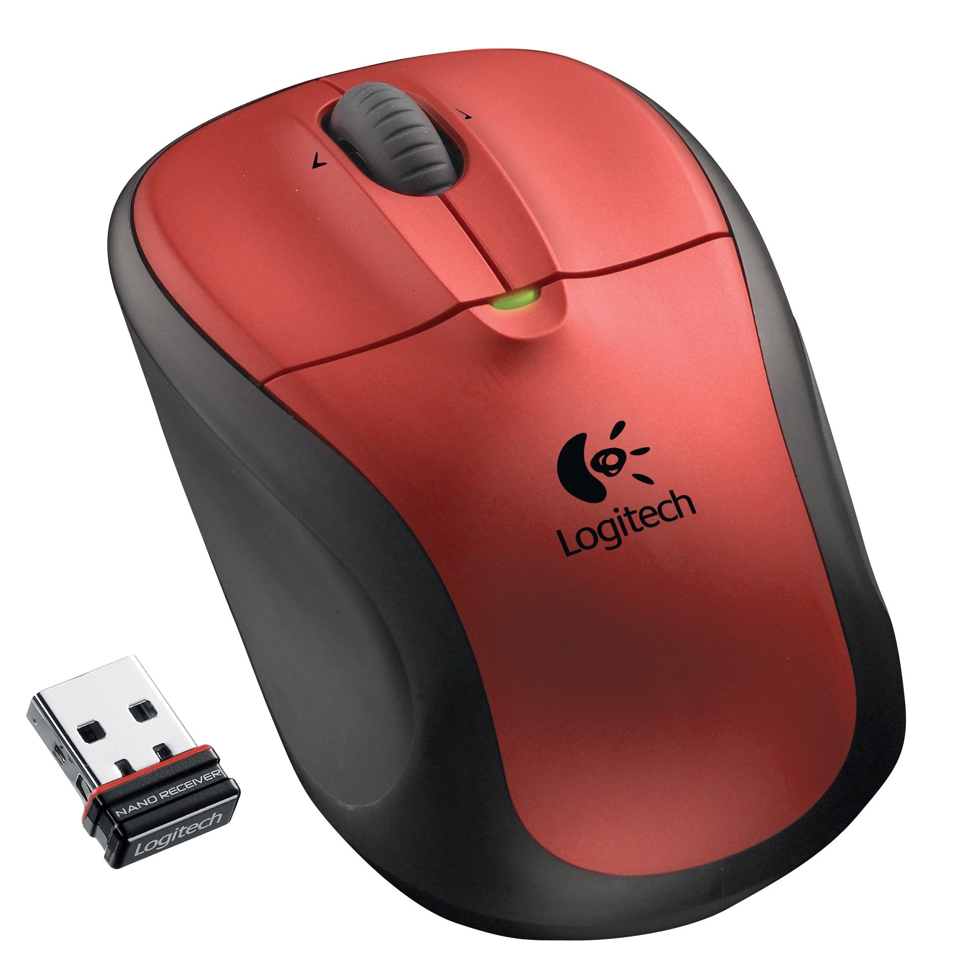 Logitech M305 Crimson Red Wireless Optical Mouse