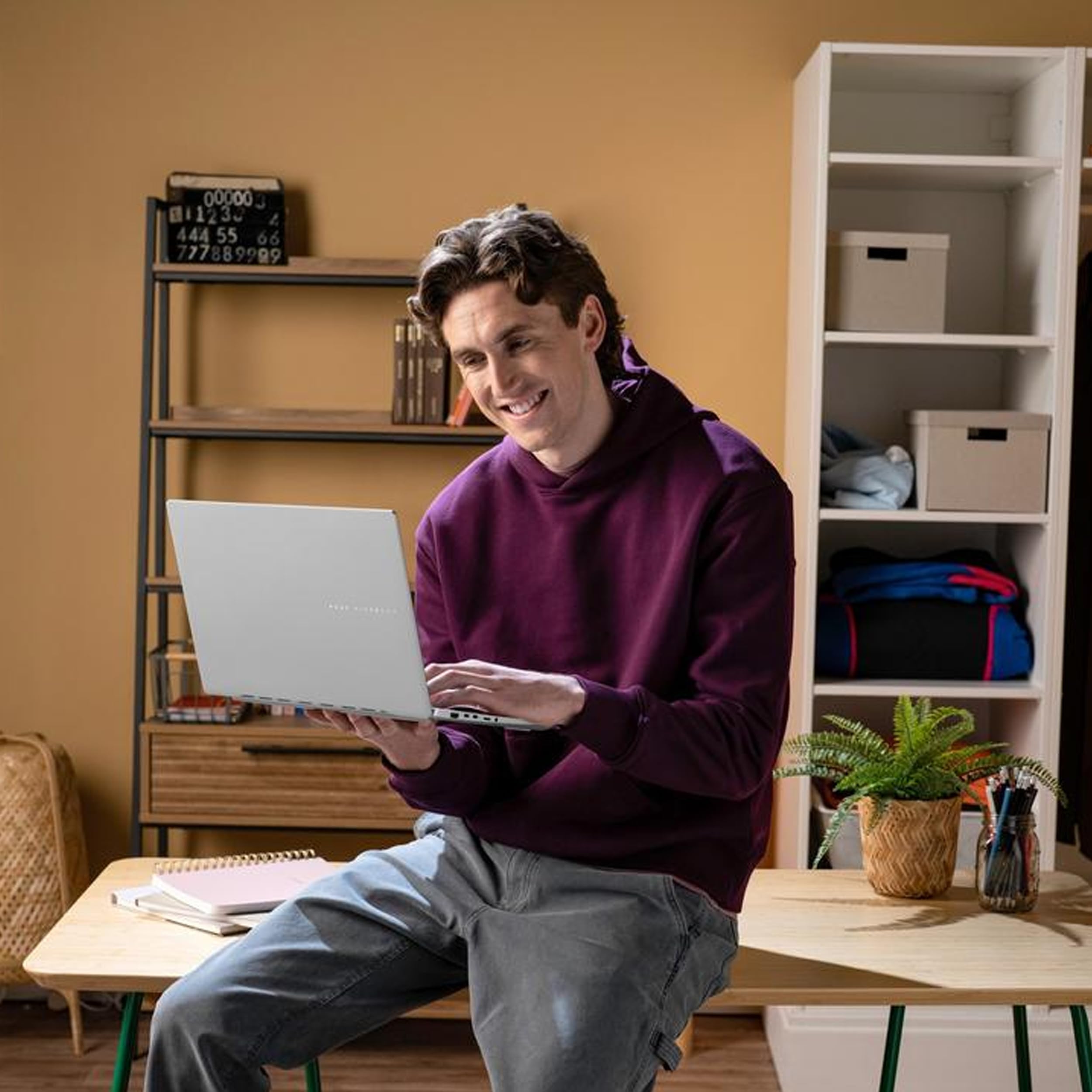 Asus Vivobook S 14 Oled Laptop, Amd Ryzen Ai 9, 24Gb, 1Tb Ssd, Cool Silver, M5406Wa Ah94