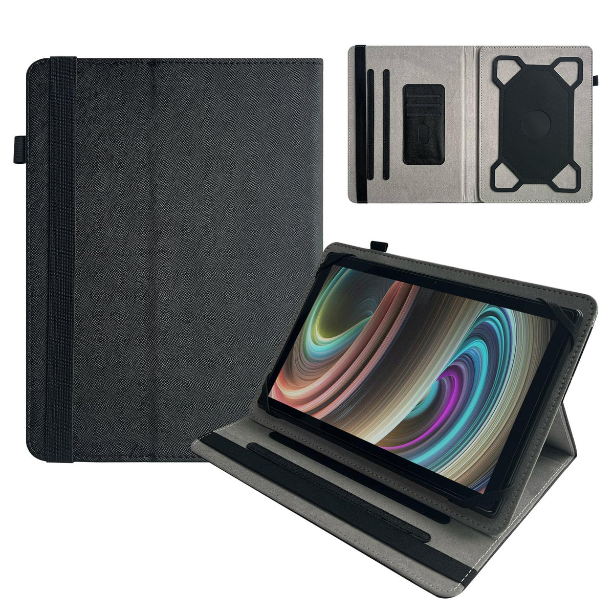 Transwon Universal 10 Tablet Case For Apolosign Android 13 Tablet 10.1 Inch/ 10 Inch Tablet 5 Camera Case/Freesky Android 14 C10