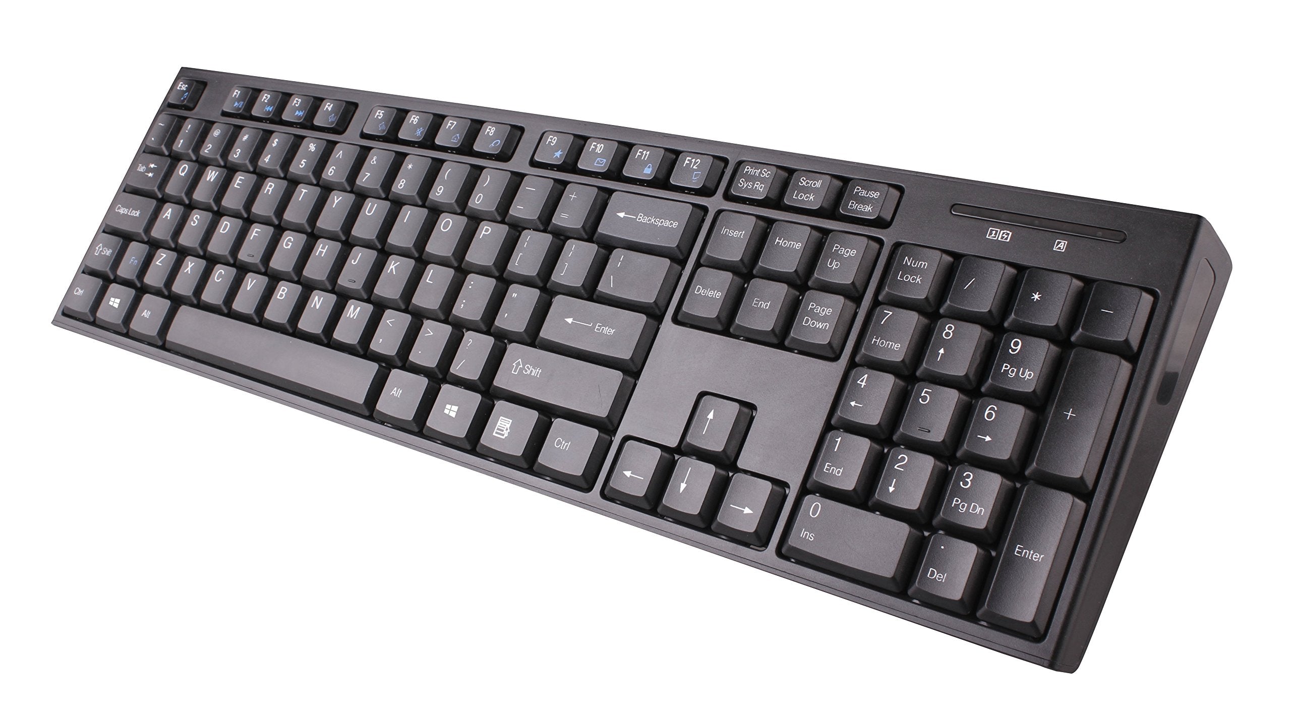 Impecca Kb202Wck Wireless Keyboard And Mouse Combo, Wireless Ergonomic Keyboard With Optical Mouse, Spill Resistant And Low Powe