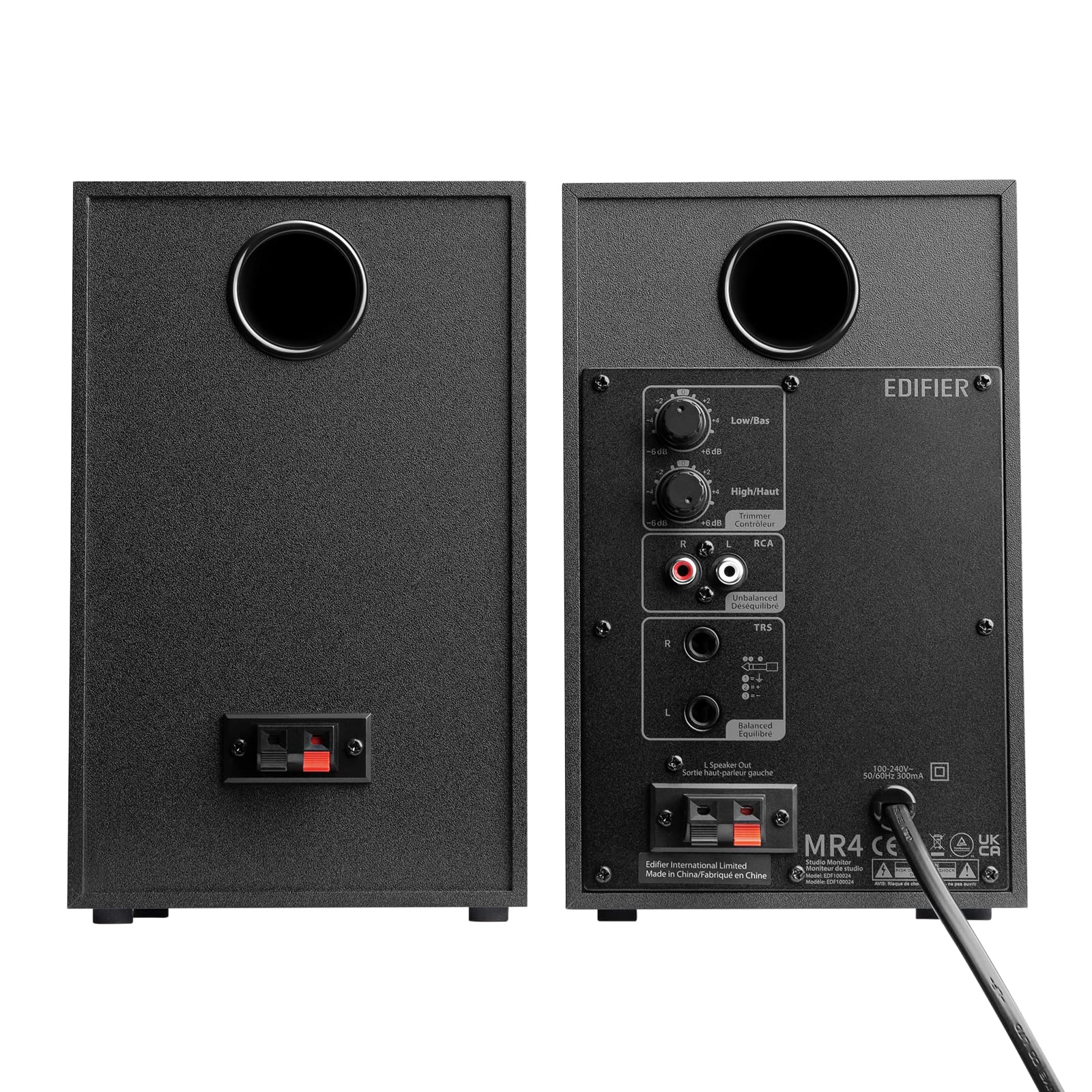 Edifier Mr4 Powered Studio Monitor Speakers, 4 Active Near-Field Monitor Speaker (Mr4, Black)