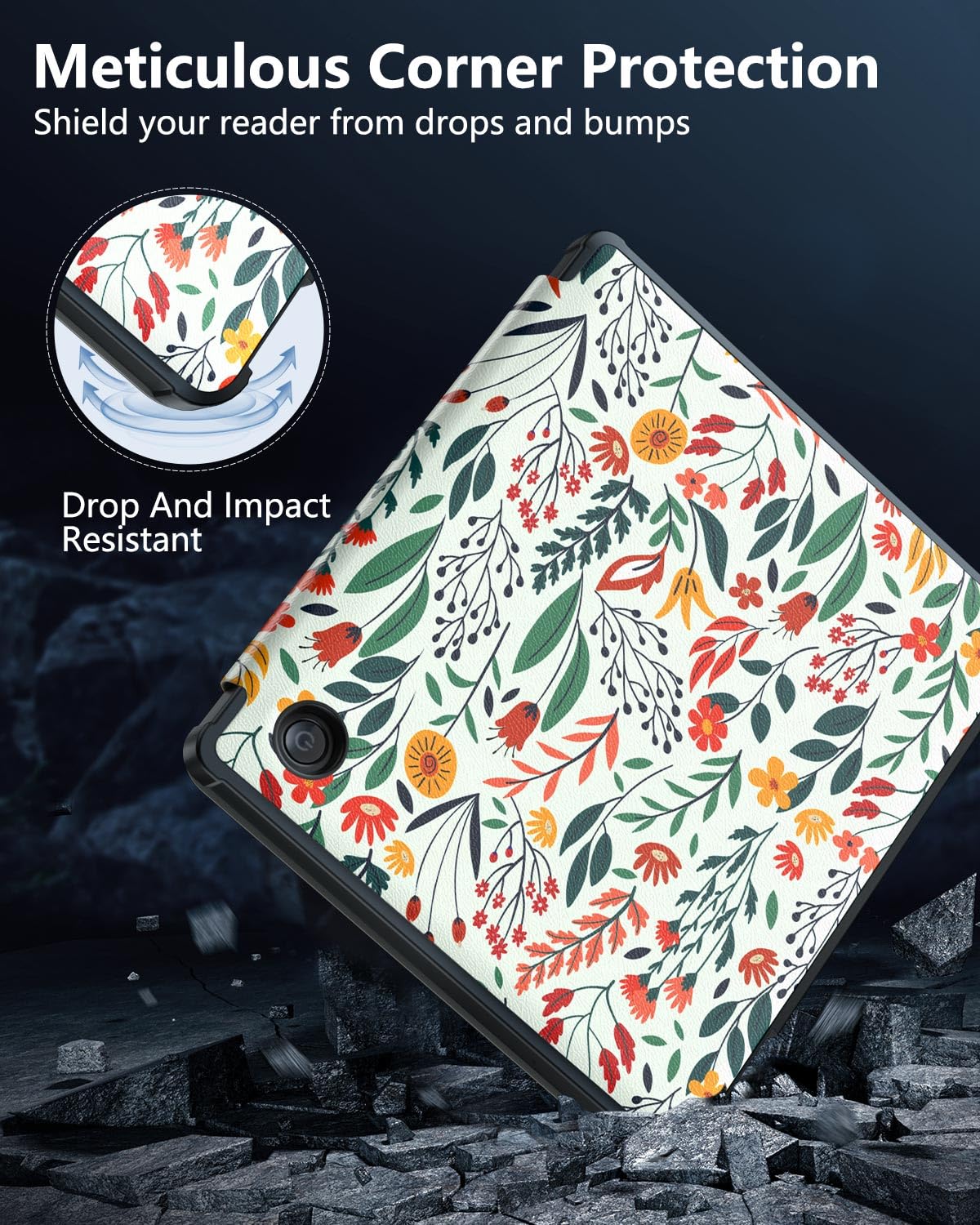 MoKo Case for Kobo Libra Colour 7' 2024 Release, Ultra Slim Lightweight with Auto Wake/Sleep Cover Folio Case for Kobo Libra Colour 7' 2024, Agave Green