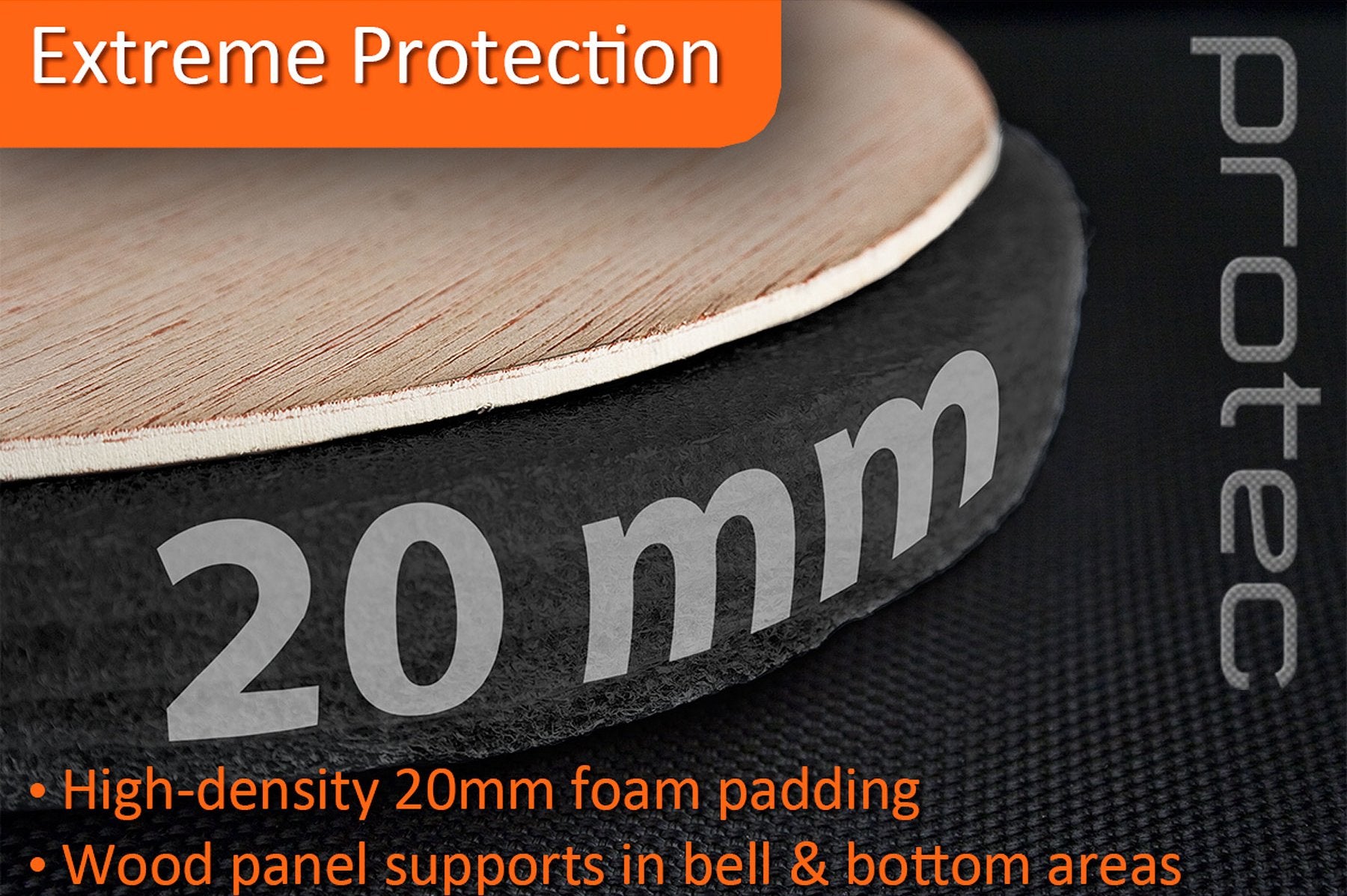 Protec Pl239 Platinum Series Tenor Trombone Gig Bag,Black