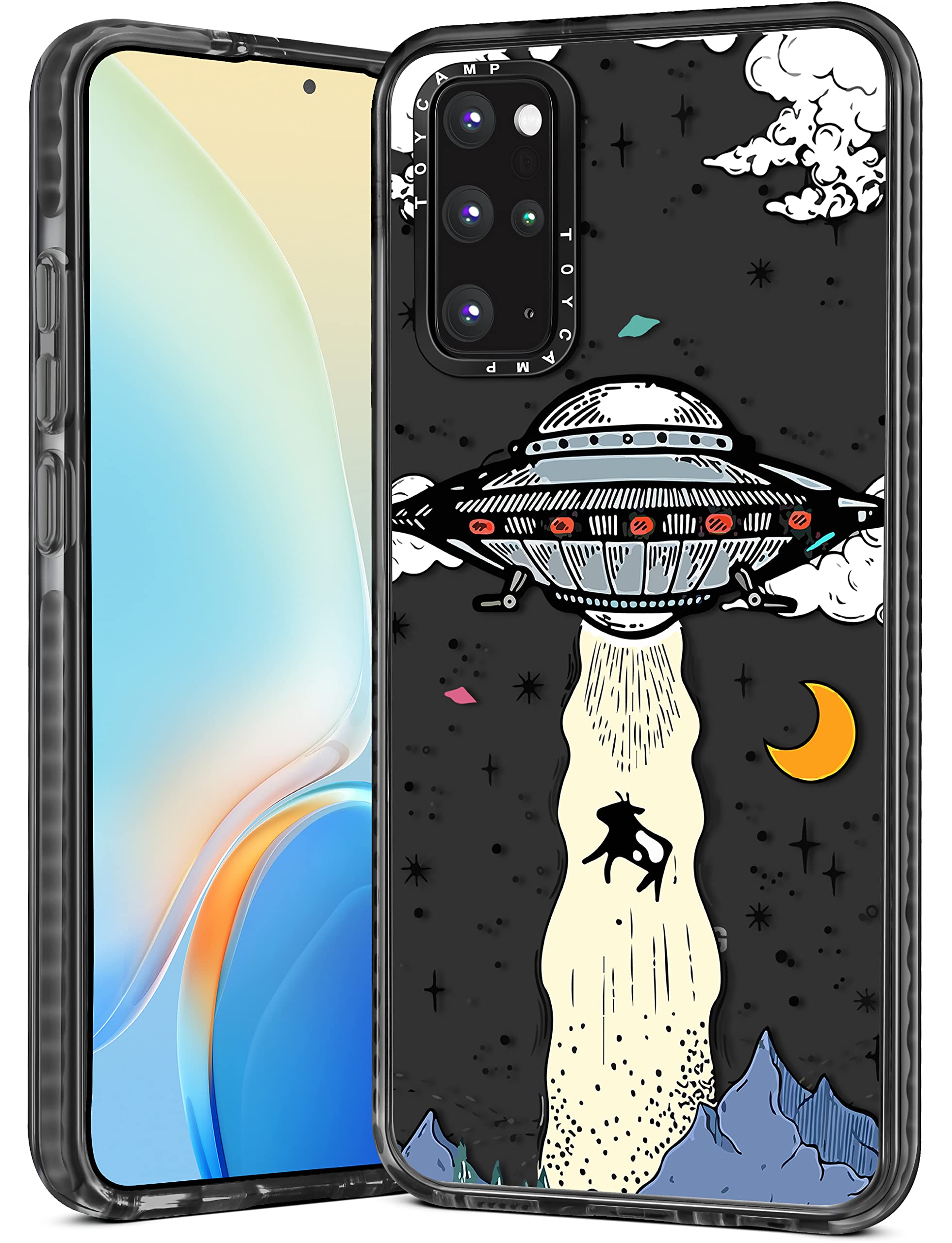 Toycamp For Samsung Galaxy S20 Plus Case, Ufo Cool Cartoon Design For Men Boys Girls Teens Cute Case, (6.7 Inch), Black