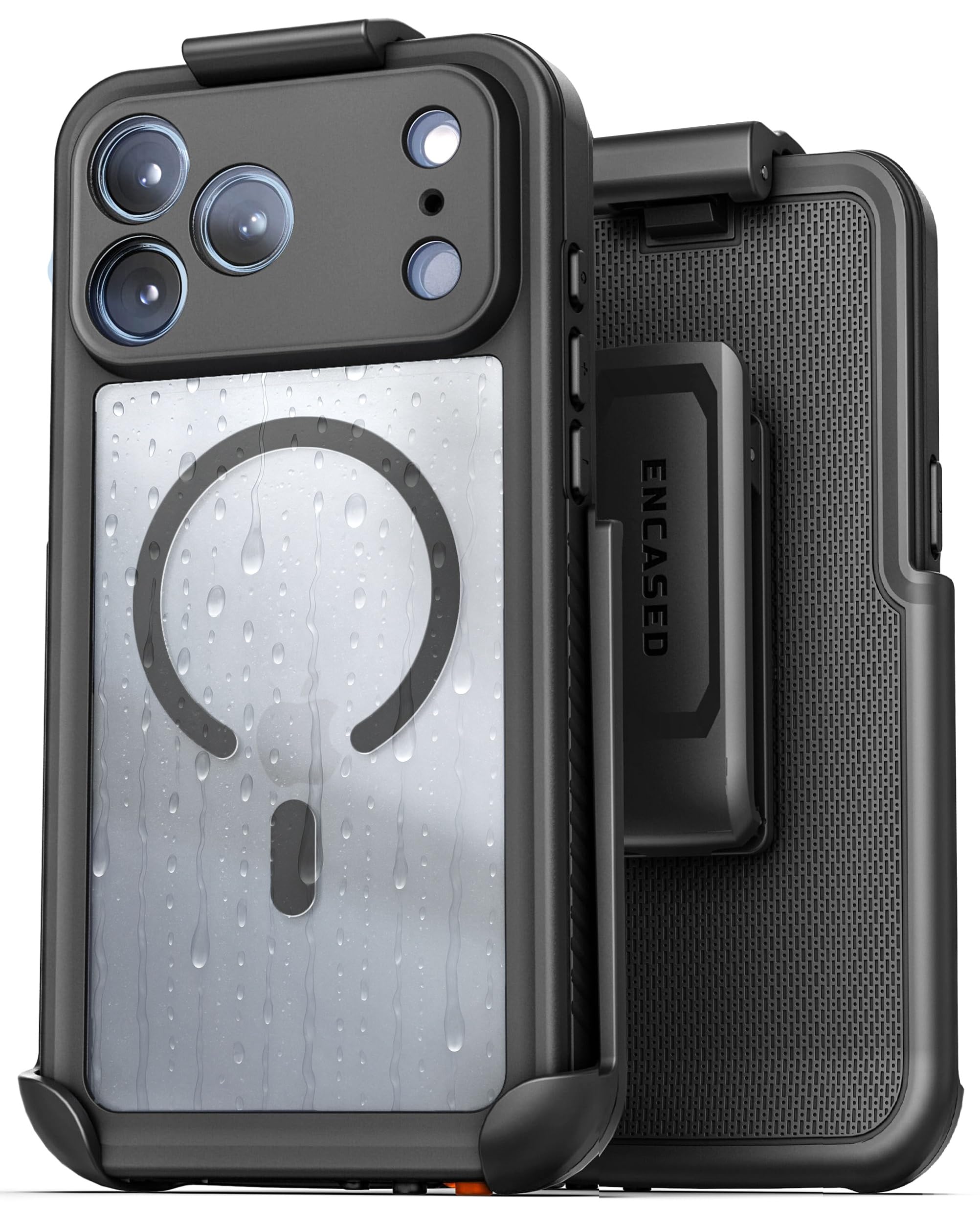 Encased Waterproof Case for iPhone 17 Pro Max with Belt Clip (IP-68) Full-Body Military Grade Protection with Camera Control But