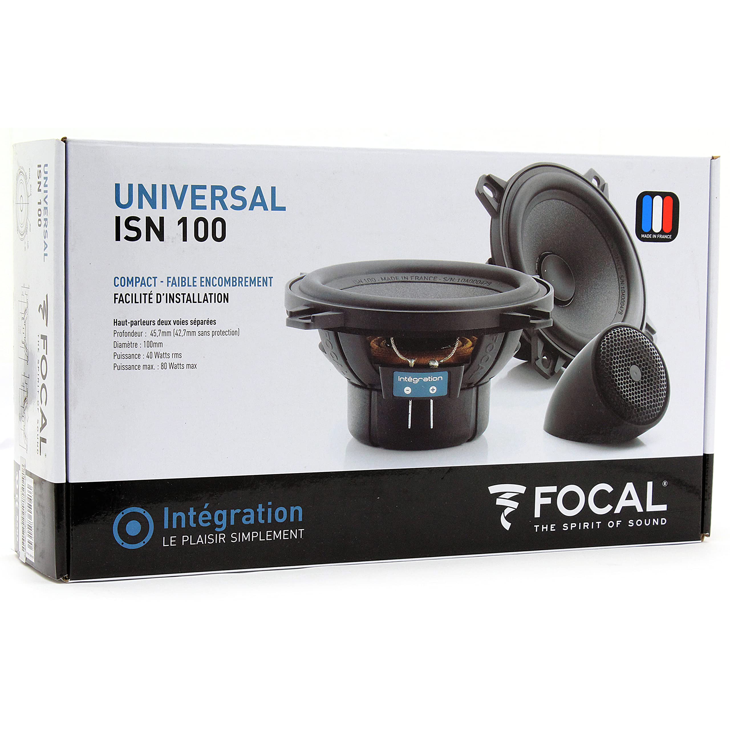 Focal ISN 100 4 40 Watts RMS Component Speakers System