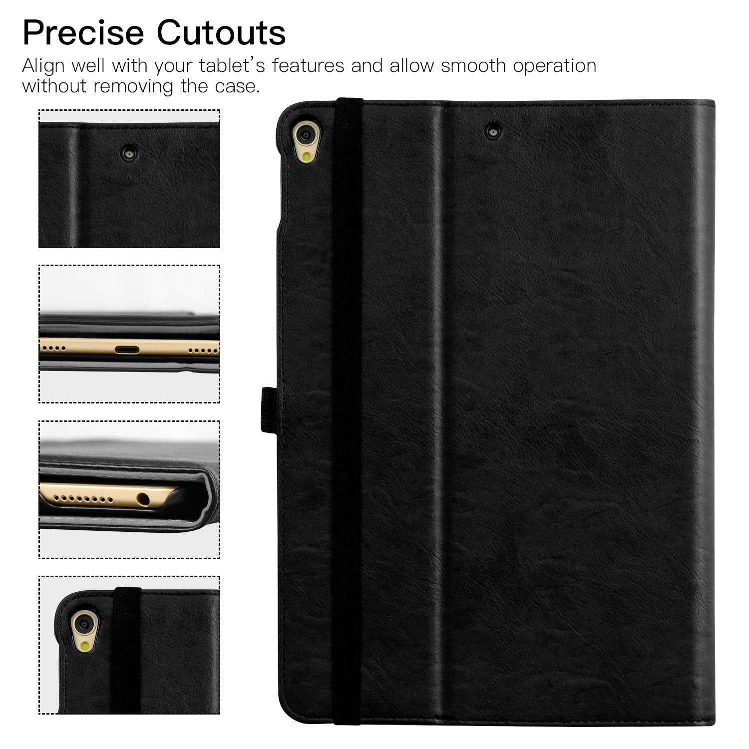 Ztotop Case For Ipad Air 3Rd Generation 2019/Ipad Pro 10.5 Inch 2017, Premium Pu Leather Business Folding Stand Folio Cover For Ipad Air 3 Gen, Black