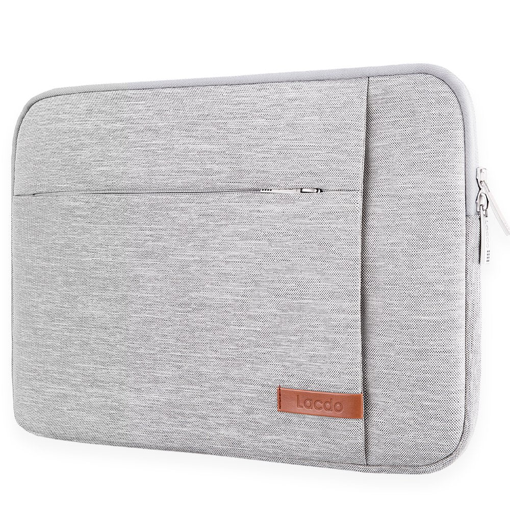 Lacdo Laptop Sleeve Case for 14 inch New MacBook Pro M4/M3/M2/M1 Chips Pro Max A3112 A3401 A3185 A2918 A2992 A2779 2024-2021, 13.8' Surface Laptop 7th, 13.5' Surface Laptop 6 5 4 3 Computer Bag, Gray