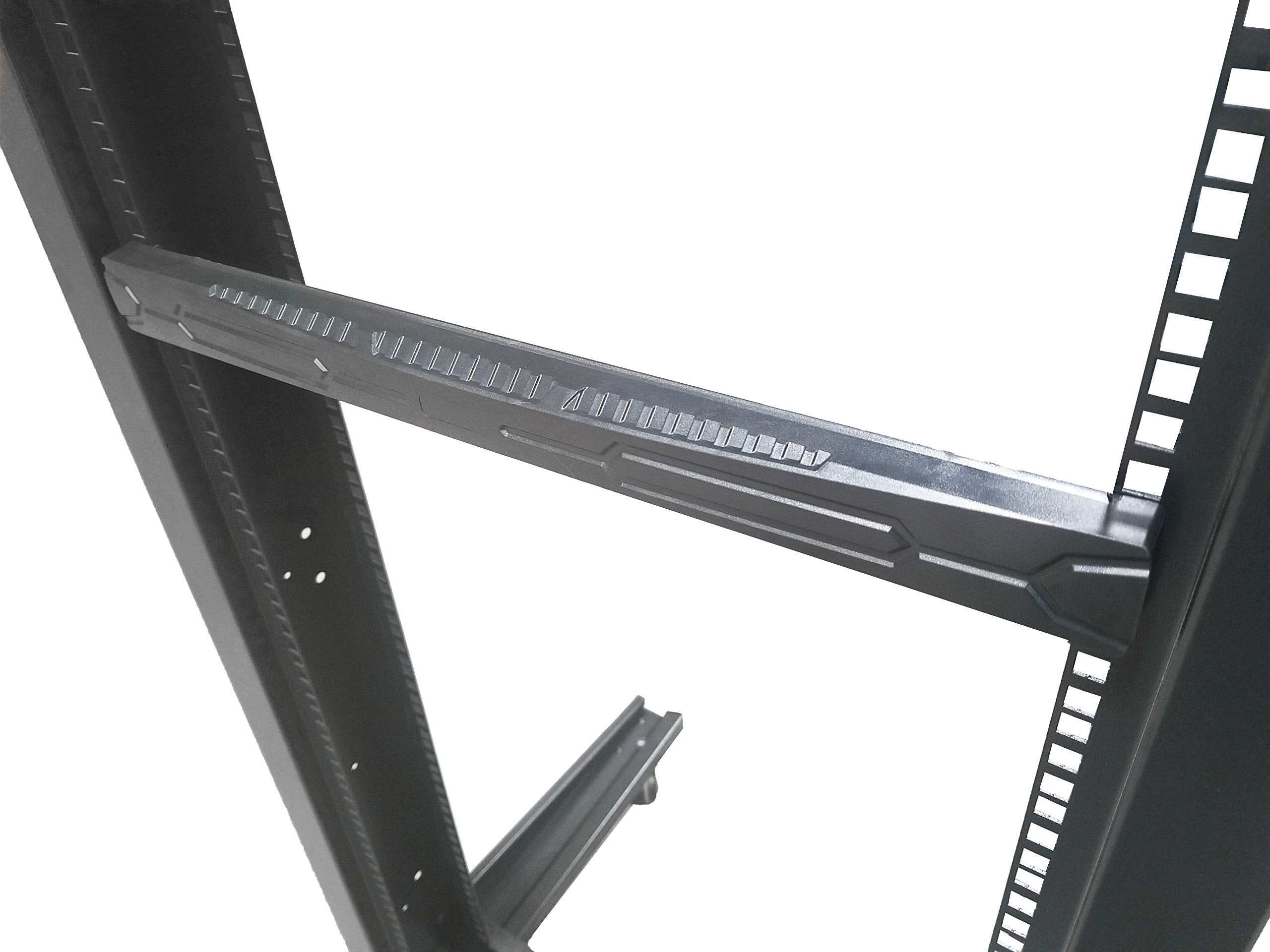 Aeons 1U Blank Rack Mount Panel 19 Inch Server Network Rack Enclosure Plastic Toolless Mounting Blanking Spacer Panel Black  10 Pack