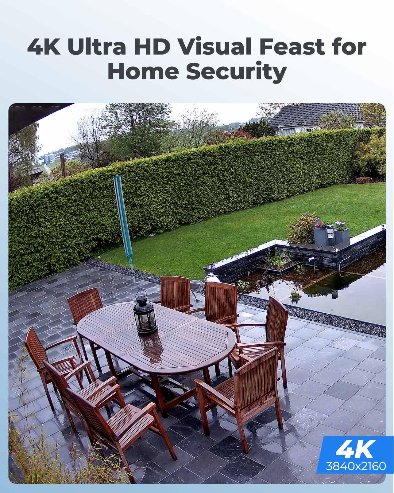 Reolink 4K/8Mp Security Poe Ip Camera, Human/Vehicle/Pet Detection, Time Lapse, 100Ft Ir Night Vision, Work With Smart Home, Up To 256Gb Microsd Card, Surveillance Outdoor Indoor, Rlc 810A