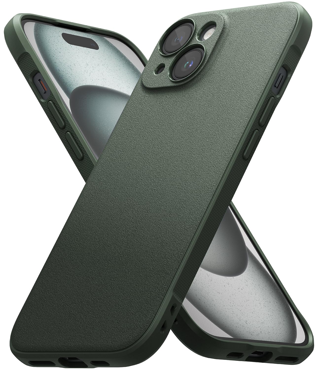 Ringke Onyx for iPhone 15 Case, [Feels Good in The Hand] Oil & Dirt Resistant, Individual Lens Covers for Cameras, Non-Slip Enha