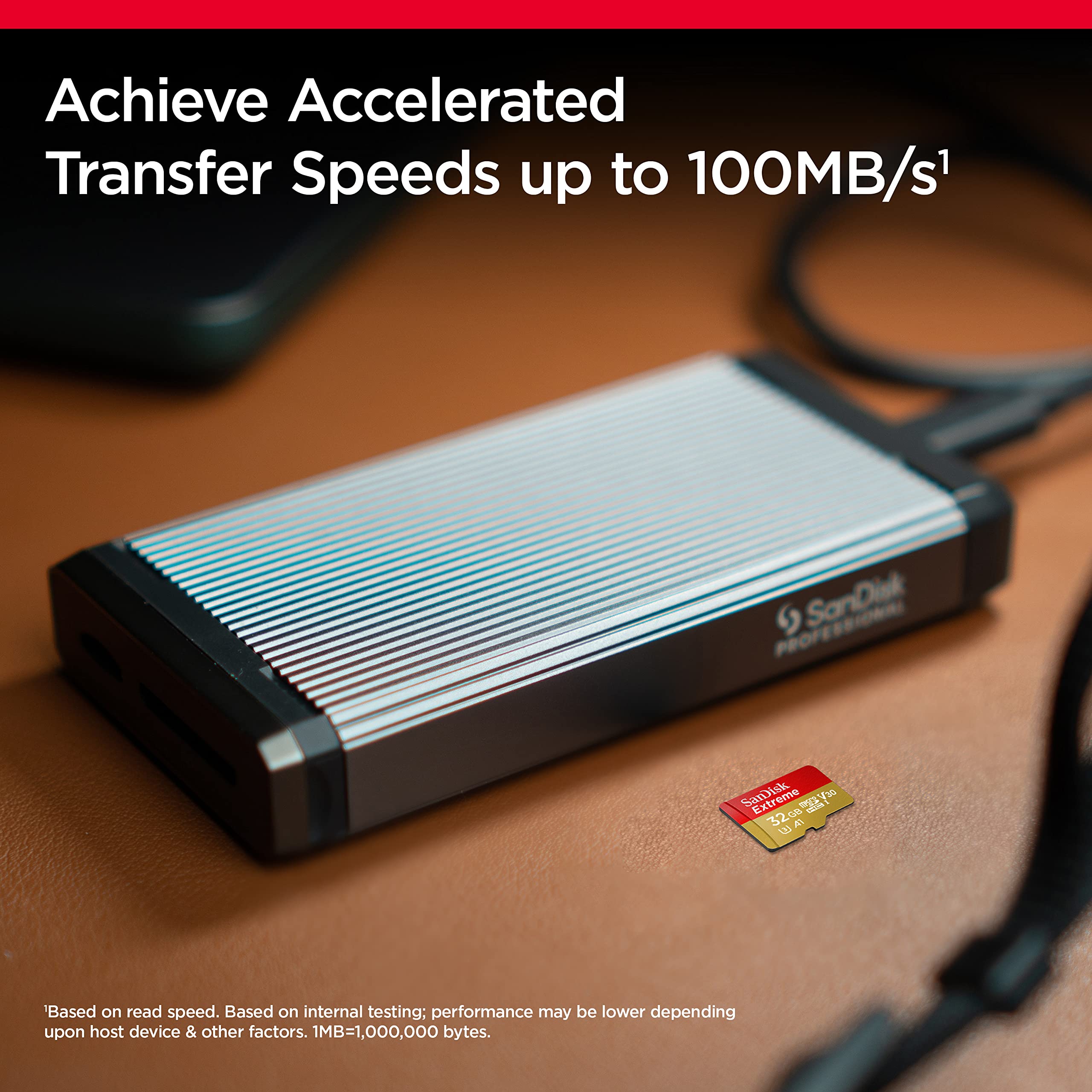 Sandisk 32Gb Extreme Microsdhc Uhs-I Memory Card With Adapter - Up To 100Mb/S, C10, U3, V30, 4K, A1, Micro Sd - Sdsqxaf-032G-Gn6