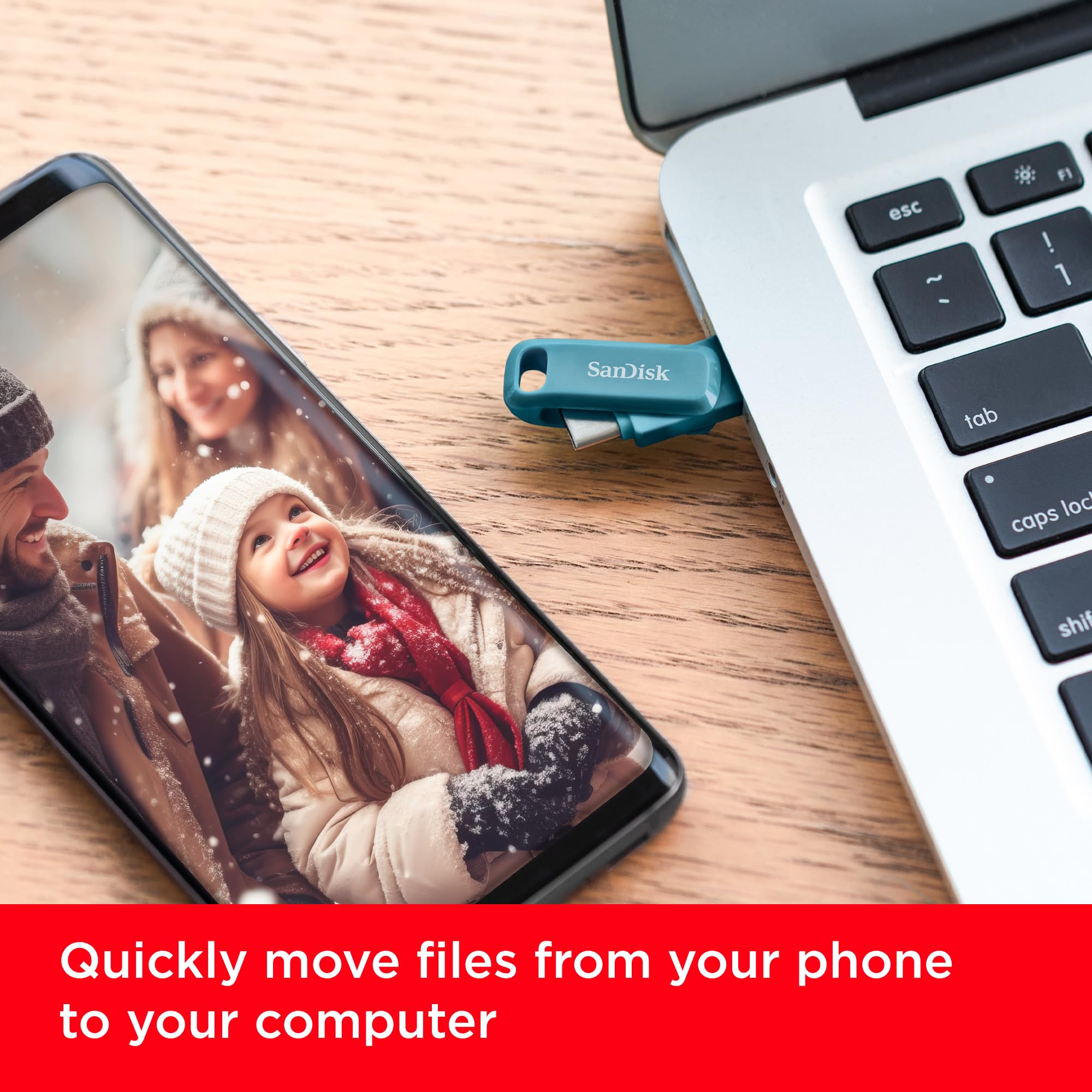 Sandisk 256Gb Ultra Dual Drive Go Usb Type-C Flash Drive - Up To 400Mb/S, Navagio Bay - Sdddc3-256G-G46Nbb
