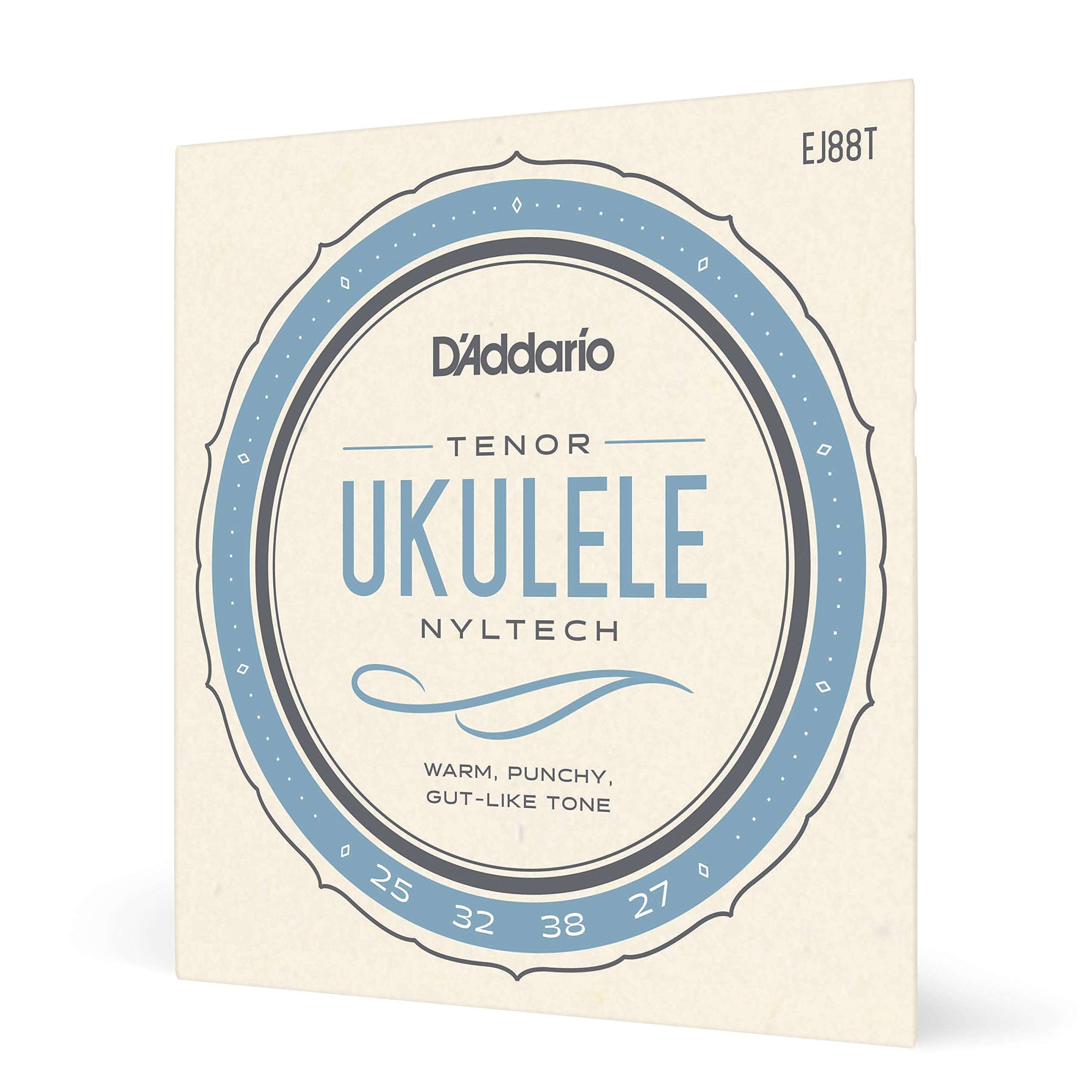 D'Addario Tenor Ukulele Strings, Nyltech, Ej88T, 4 String Set, Pack Of 1