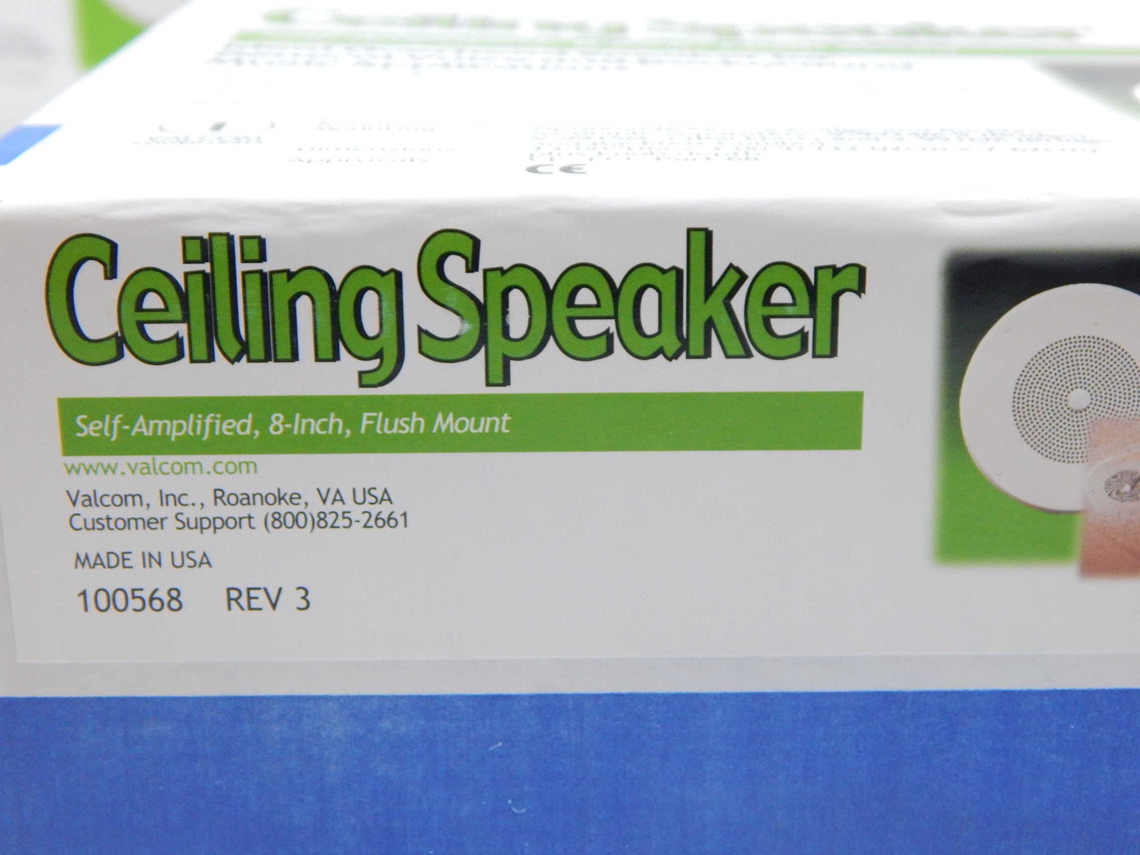 Valcom 1 Watt 1 Way 8'' Ceiling Speaker (V 1020C)