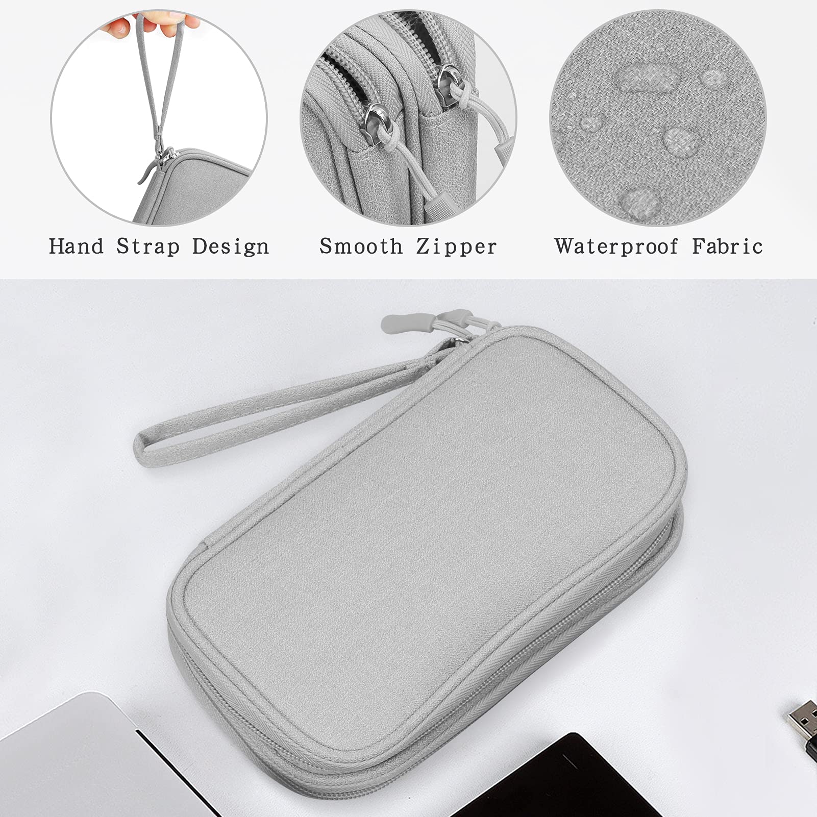Skycase Electronic Organizer Travel Case   Waterproof Travel Cord Organizer Pouches For Organization, Cable Organizer, All In On