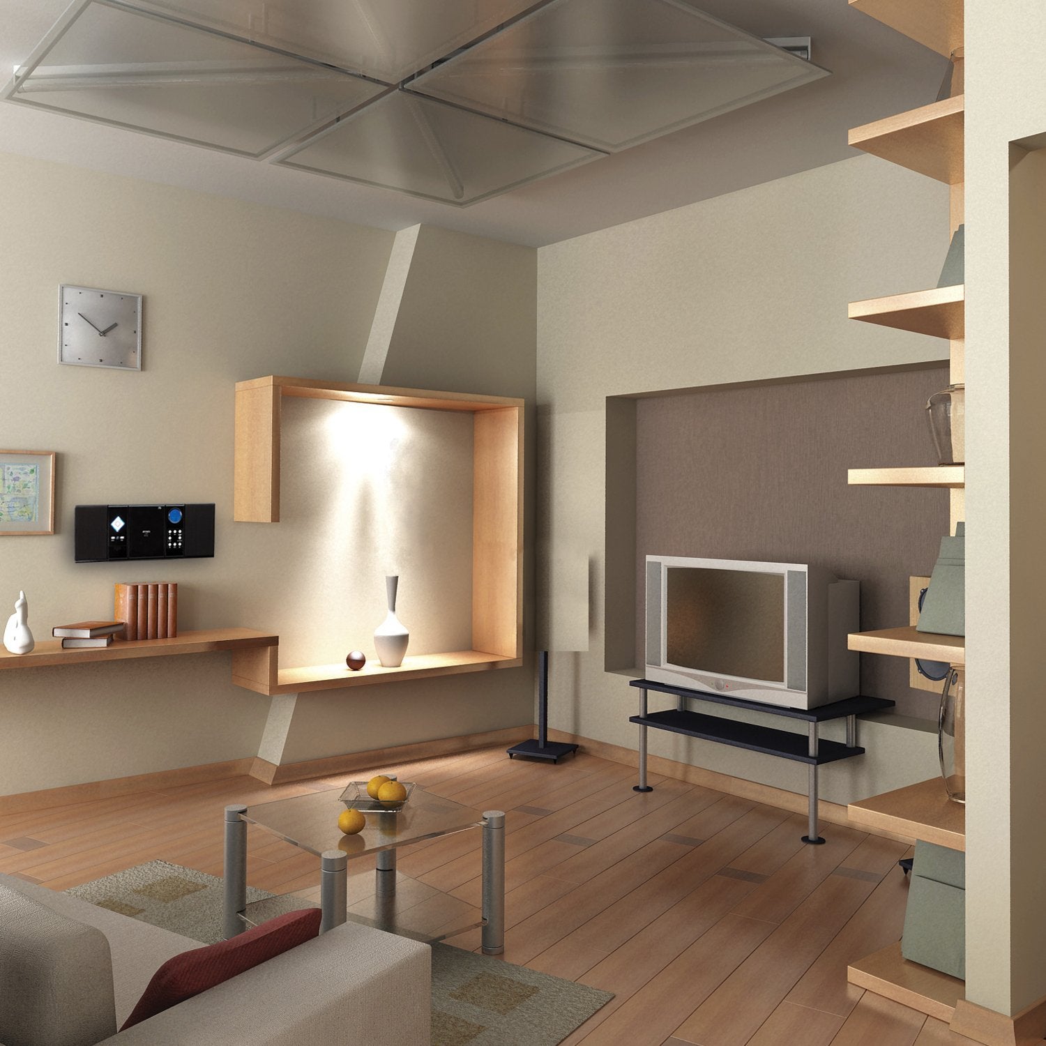 Jensen Jmc 180 Wall Mountable Cd System With Am/Fm Stereo Receiver , Black