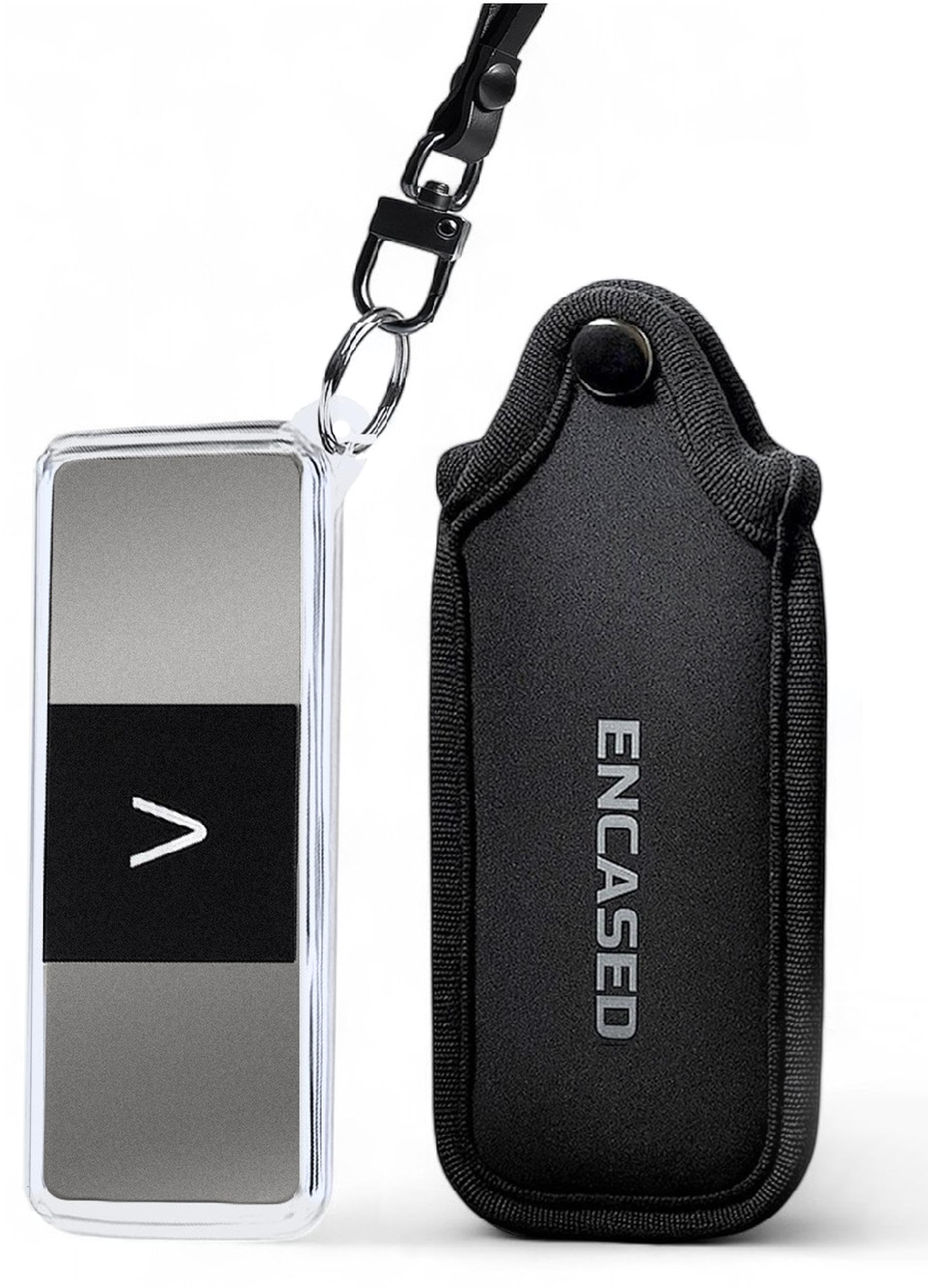 Carrying Case and Pouch for KardiaMobile 6L EKG Monitor, (Protective) Clear Case with Neoprene Cover and Wrist Strap