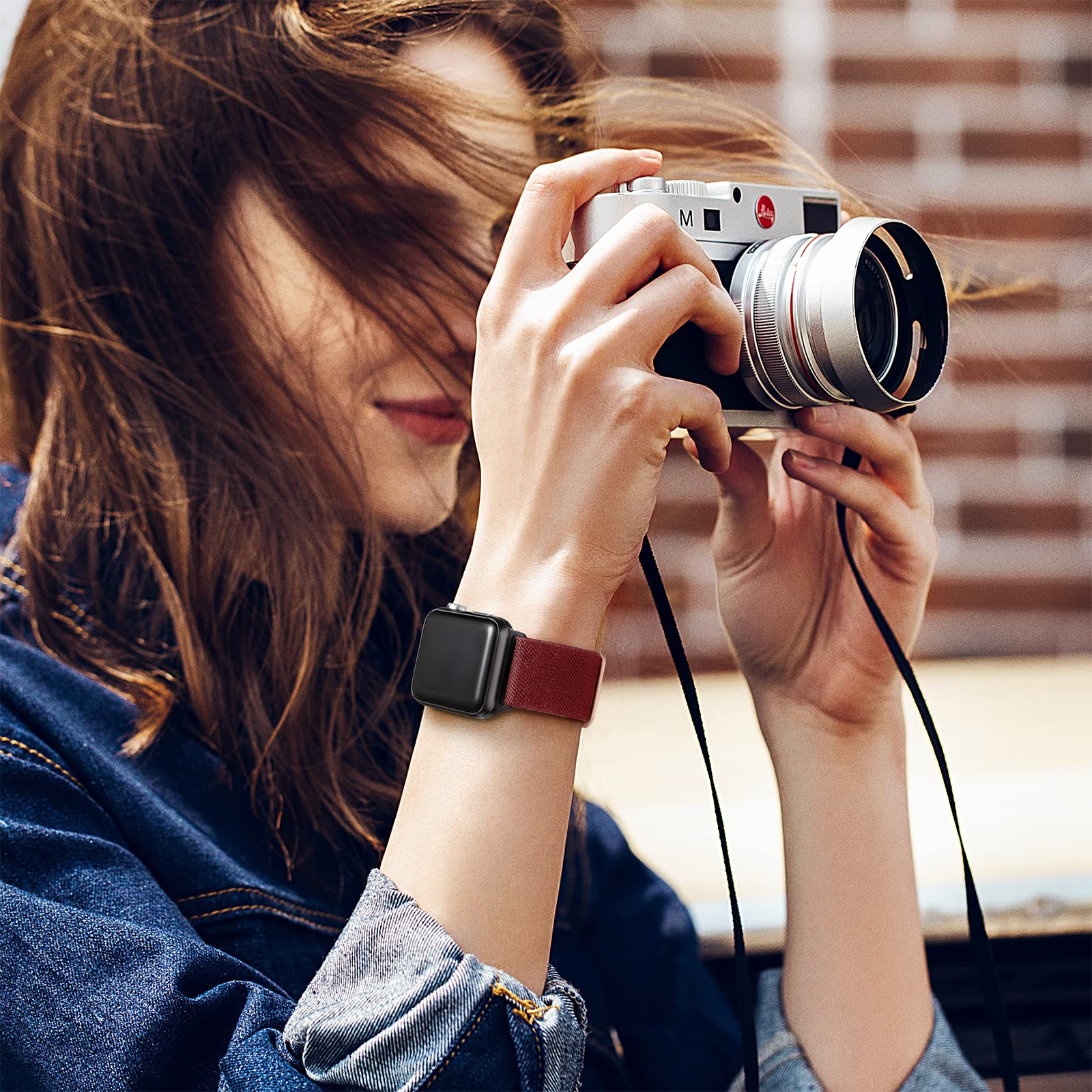 Daqin Stretchy Nylon Solo Loop Compatible With Apple Watch 44Mm 45Mm 46Mm 49Mm 42Mm 41Mm 40Mm 38Mm, Soft Elastic Braided Sport S