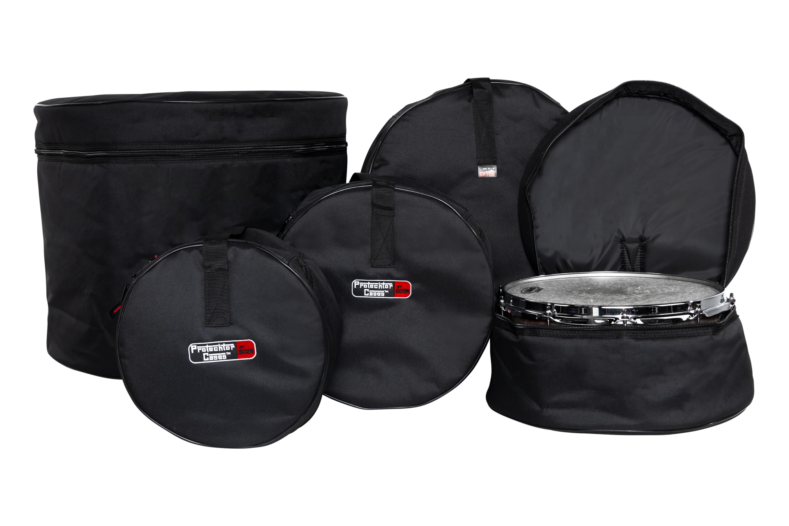 Gator Cases Rock Drum Set Bags: 22''X18'', 10''X8'', 12''X9'', 16''X16'', 6.5''X14''; (Gp Rock 100)