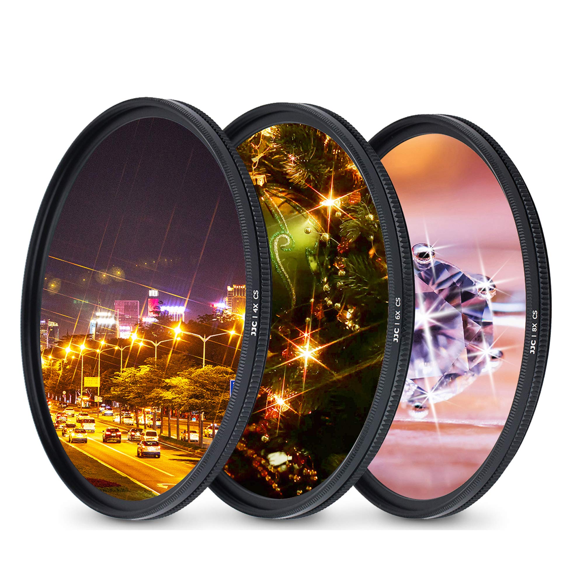 Jjc 40.5Mm Variable Star Filter Cross Screen Starburst Filter Kit For Sony Zv 1F Zv1F A6000 A6100 A6300 A6400 A6500 A6700 Zv E10