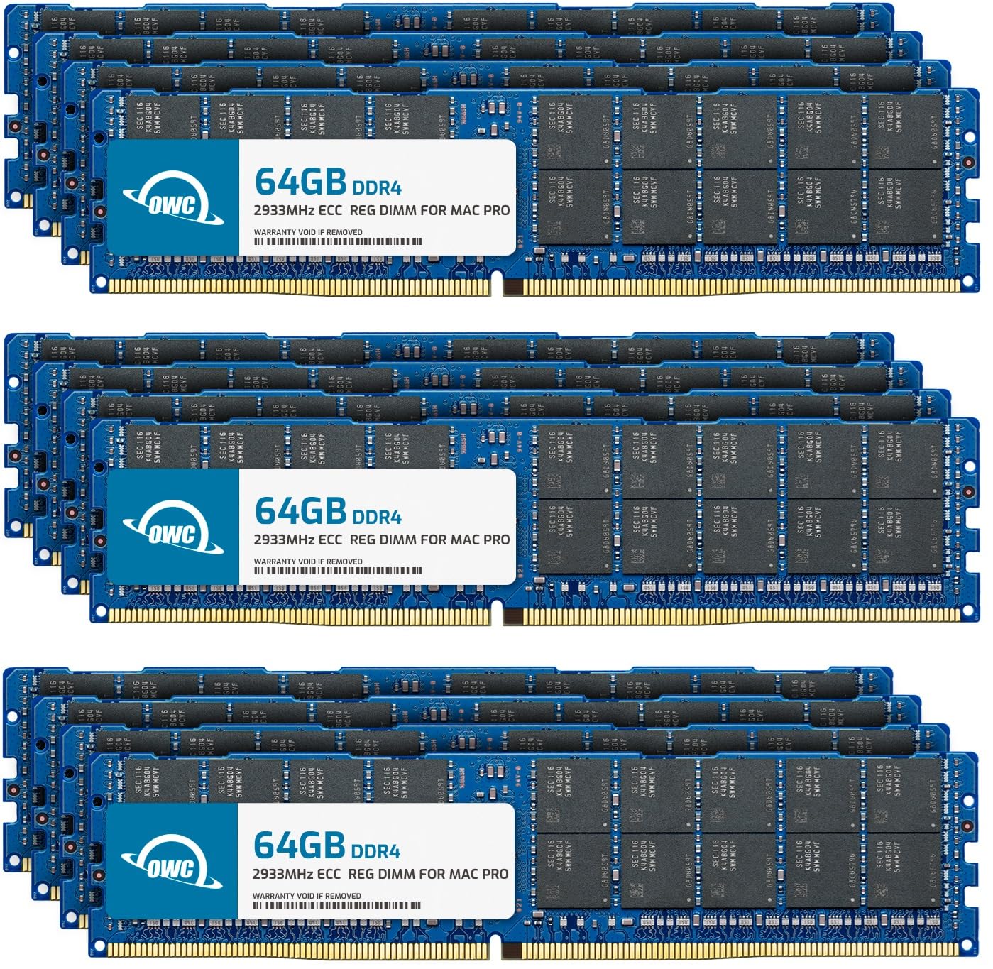 Owc 768Gb (12 X 64Gb) Ddr4 Ecc Registered Cl21 Pc4 23400 2933Mhz Sdram Memory Ram Upgrade Module Compatible With 2019 Mac Pro 7,