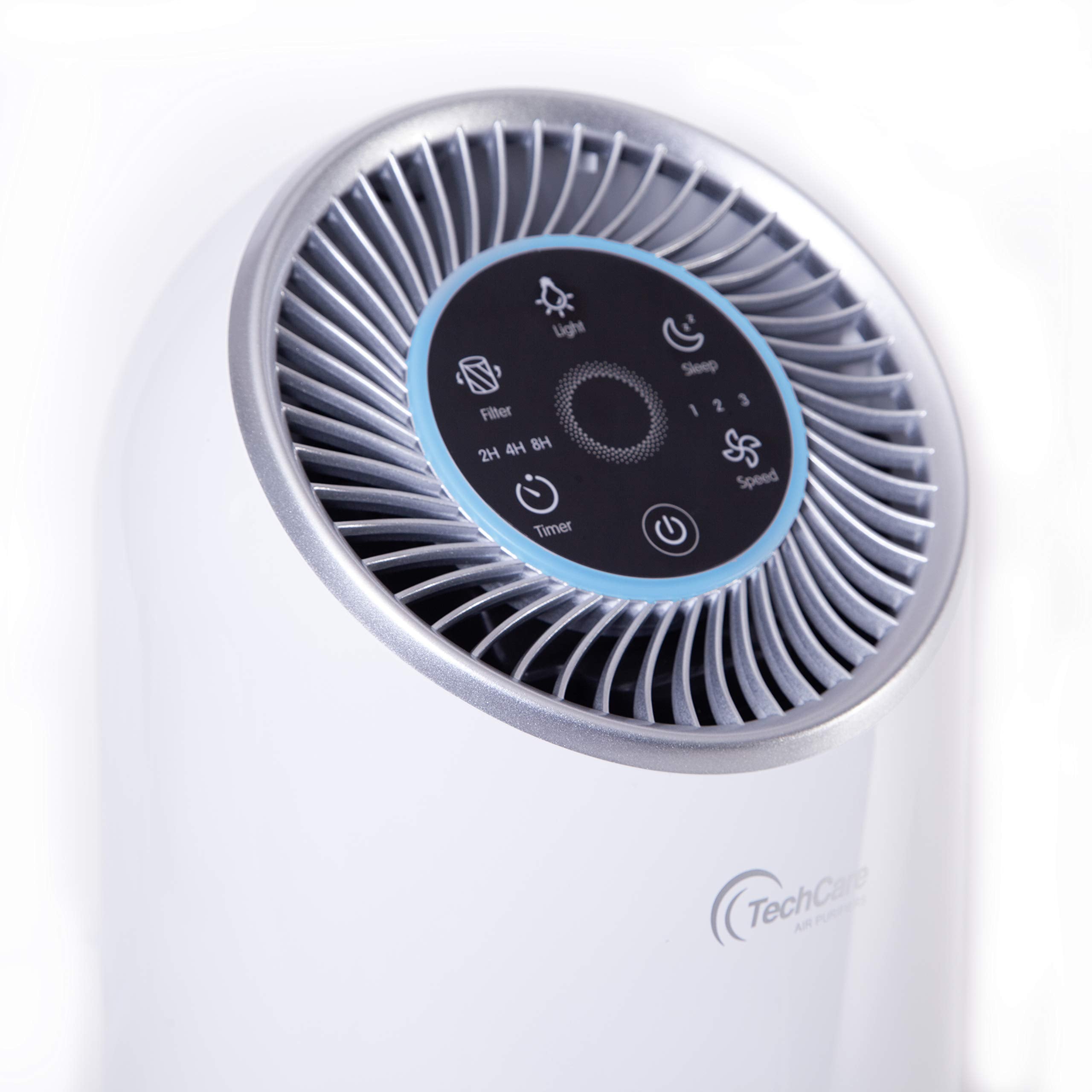 TechCare Air Purifier VT-H4 - True HEPA Filter, Silent Comfort, White, Ideal for Bedroom & Office, Eliminates Odors & Allergies