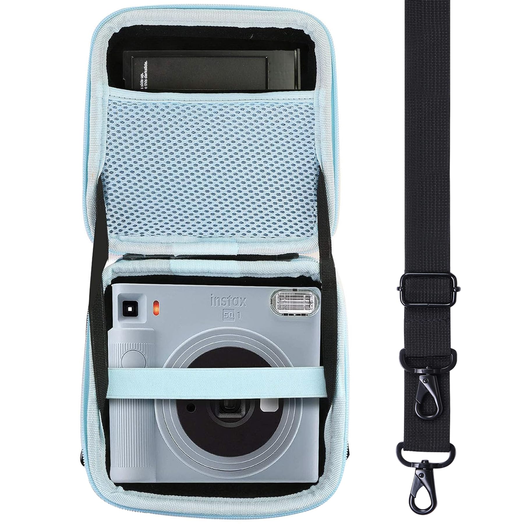 Aenllosi Hard Carrying Case Compatible with Fujifilm Instax Square SQ40/SQ1 Instant Camera,Mesh Pocket for Fujifilm Instax Squar