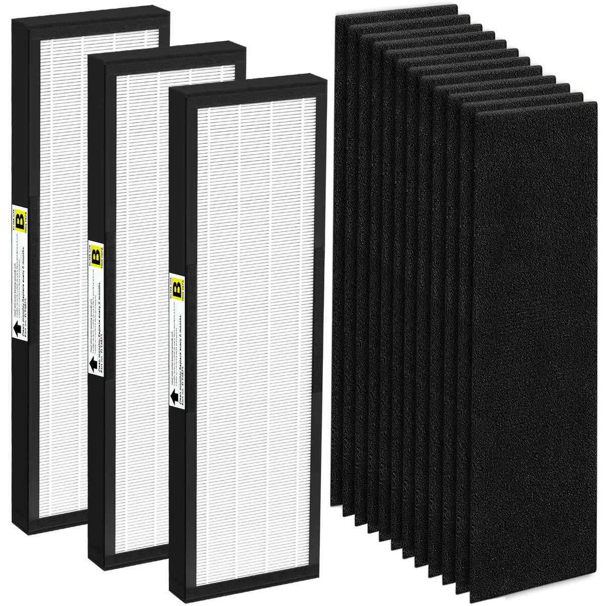 3 Pack Flt4825 Filter B True Hepa Replacement Compatible With G Guardian Air Purifier Models Ac4825 Ac4300 Ac4800 Ac4850Pt Ac490
